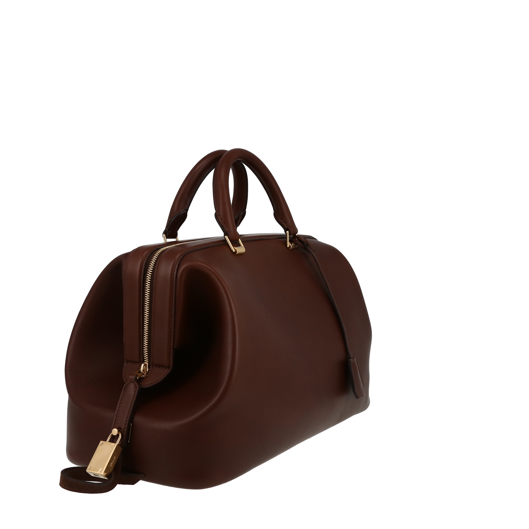 Sac à main Celine  Frame Doctor Bag en cuir marron