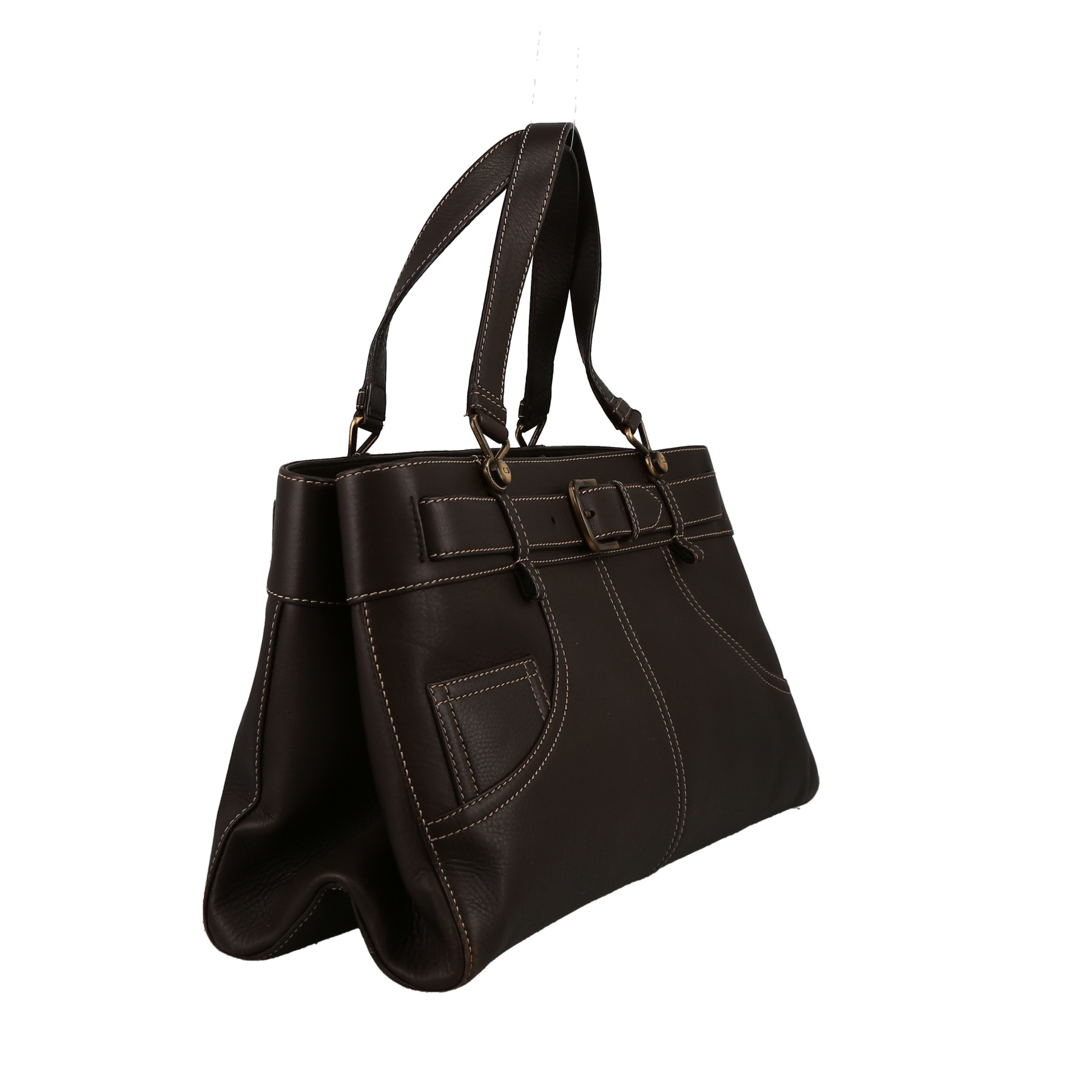 Borsa Dior  Jeans Pocket in pelle marrone