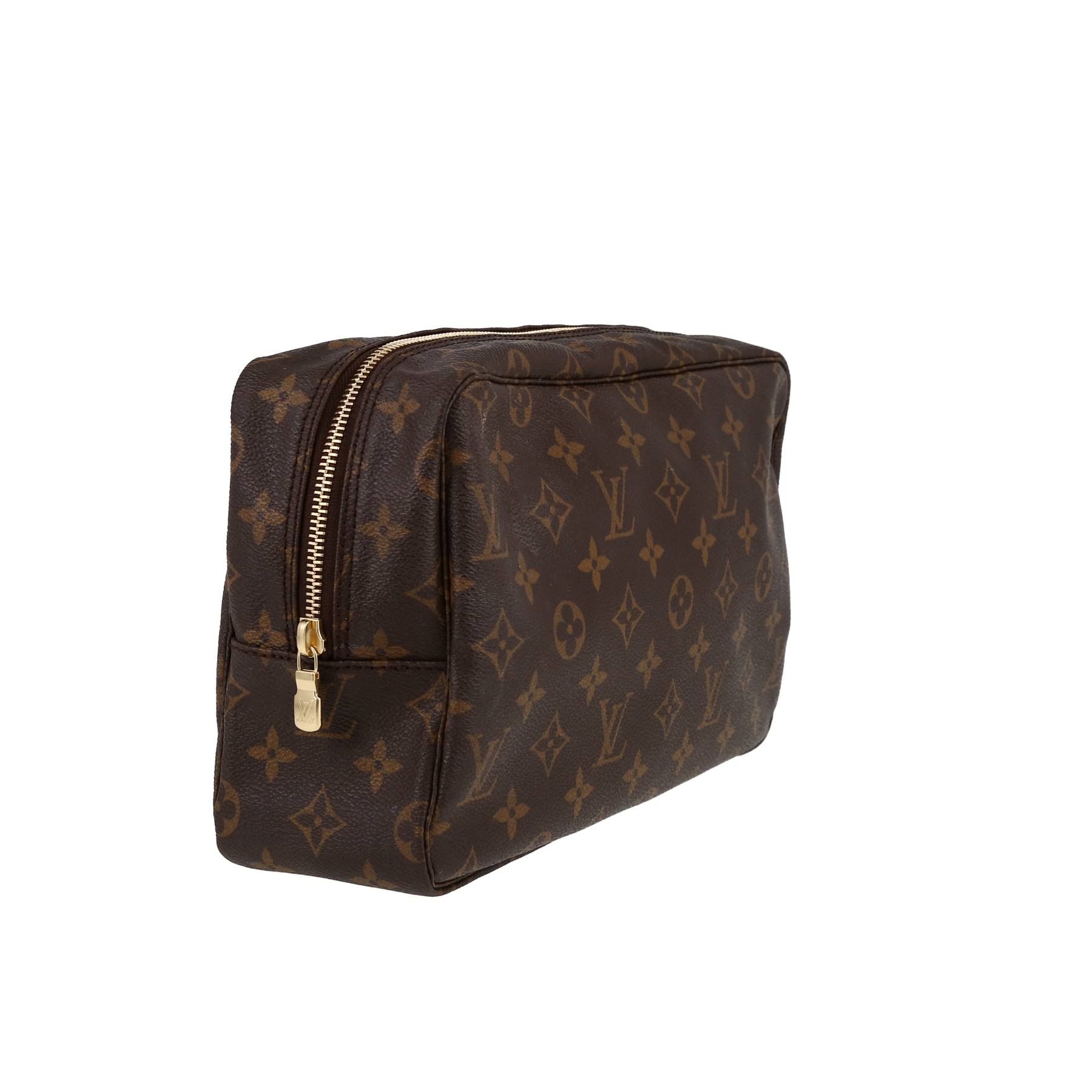 Bolsito de mano Louis Vuitton  Poche Toilette en lona Monogram marrón