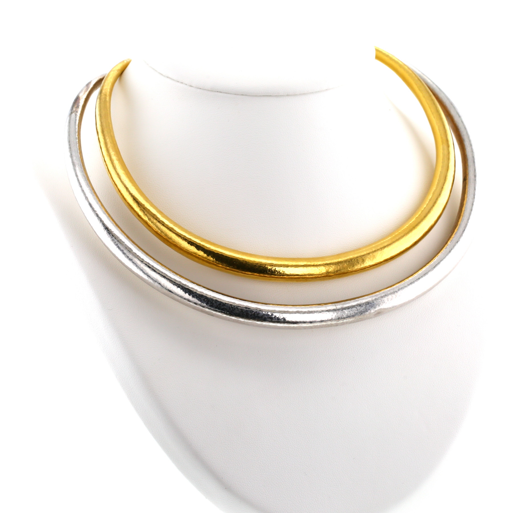 Collier Zolotas Classics en or jaune 22 carats et argent