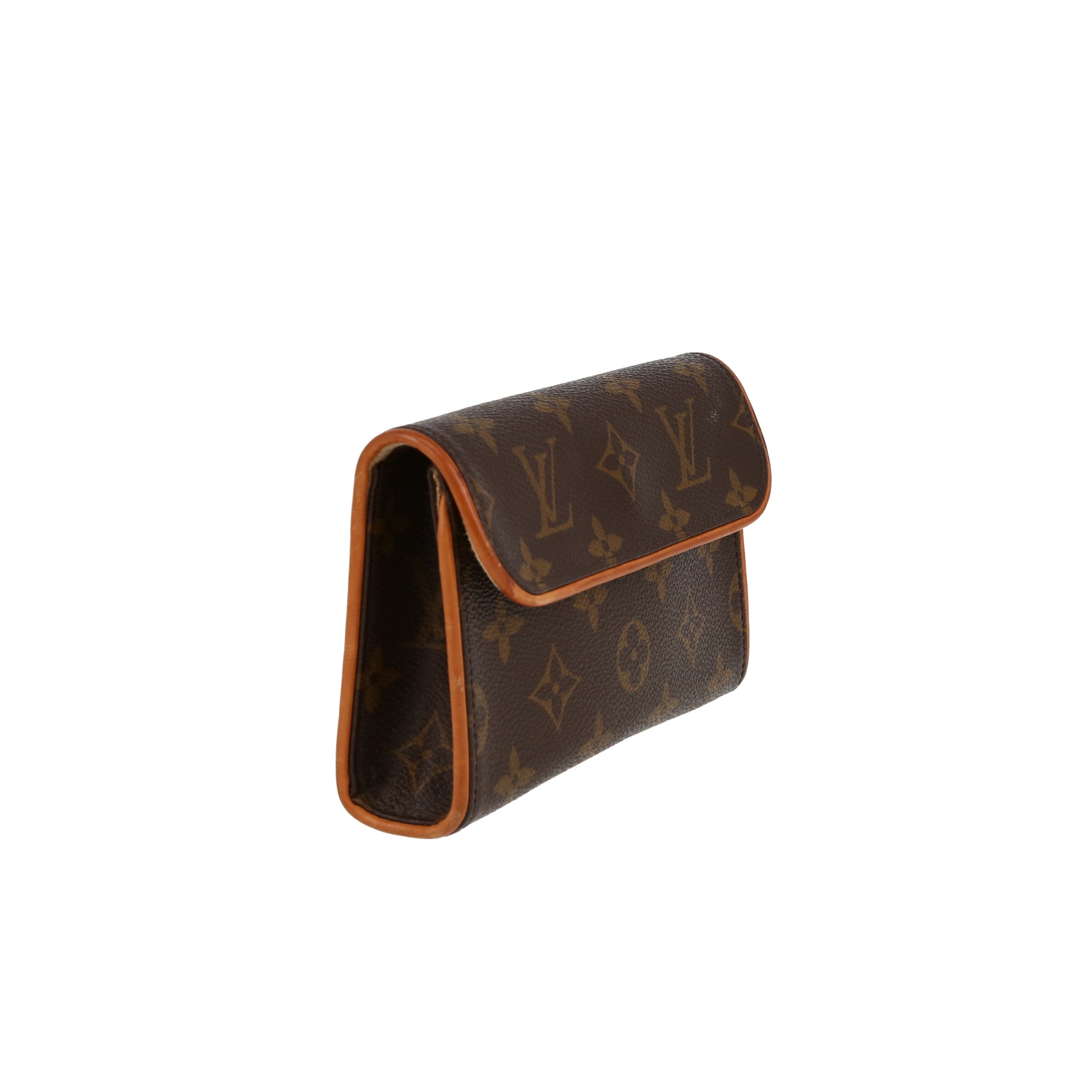 Louis Vuitton  Florentine clutch-belt  in brown monogram canvas  and natural leather