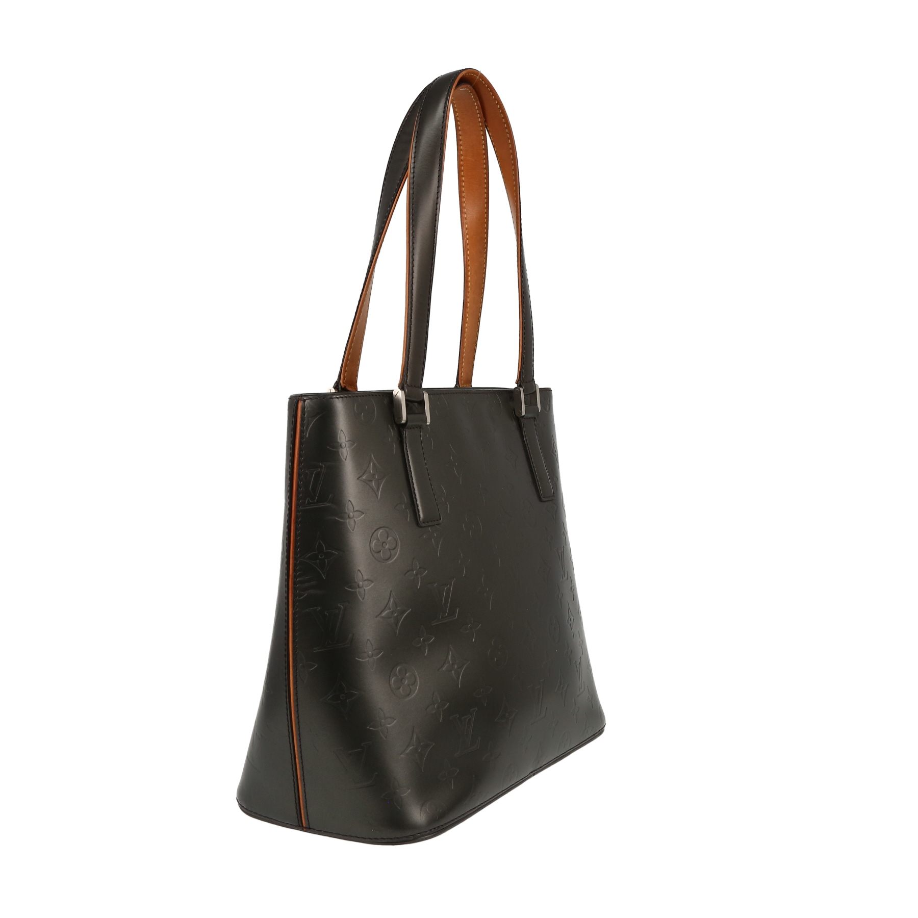 Bolso de mano Louis Vuitton  Stockton en cuero monogram huella gris