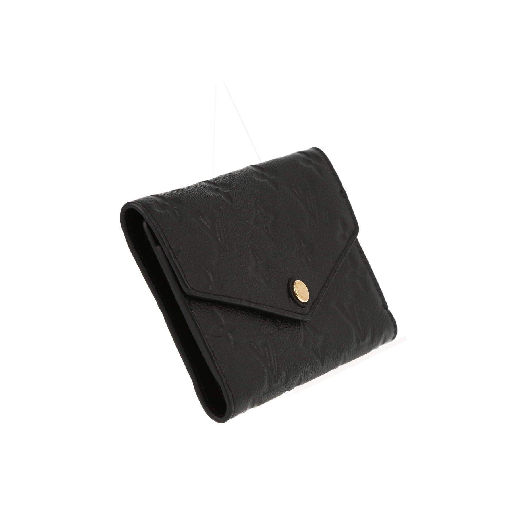 Portafogli Louis Vuitton  Curieuse in pelle monogram con stampa nera