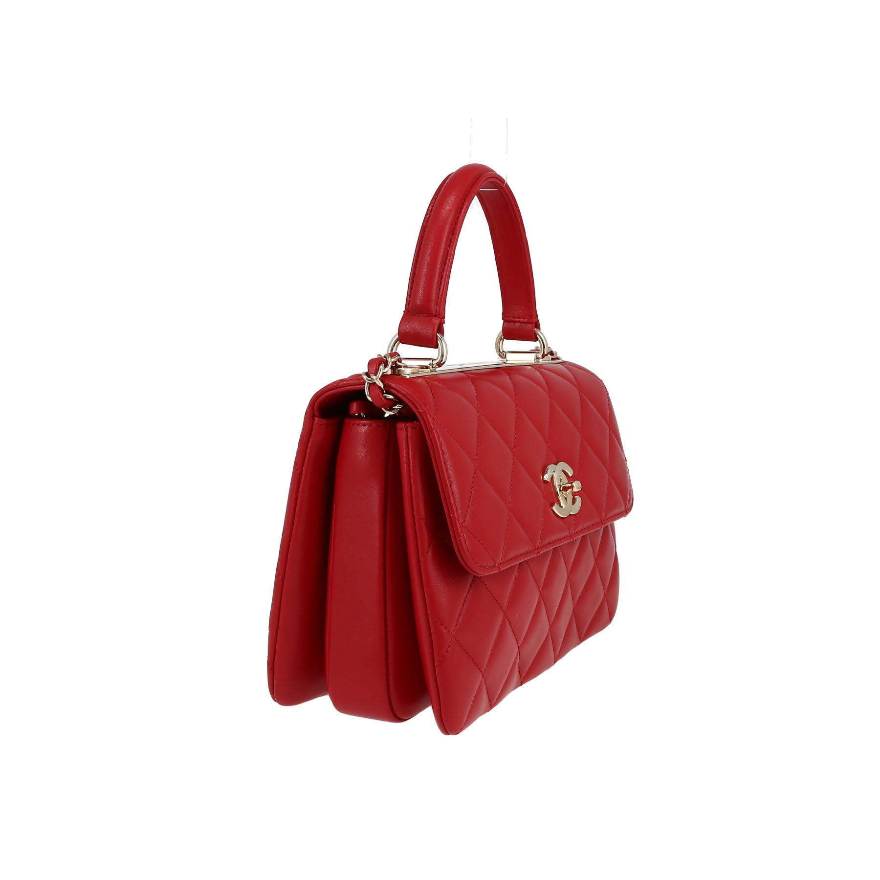 Sac à main Chanel  Trendy CC en cuir matelassé rouge