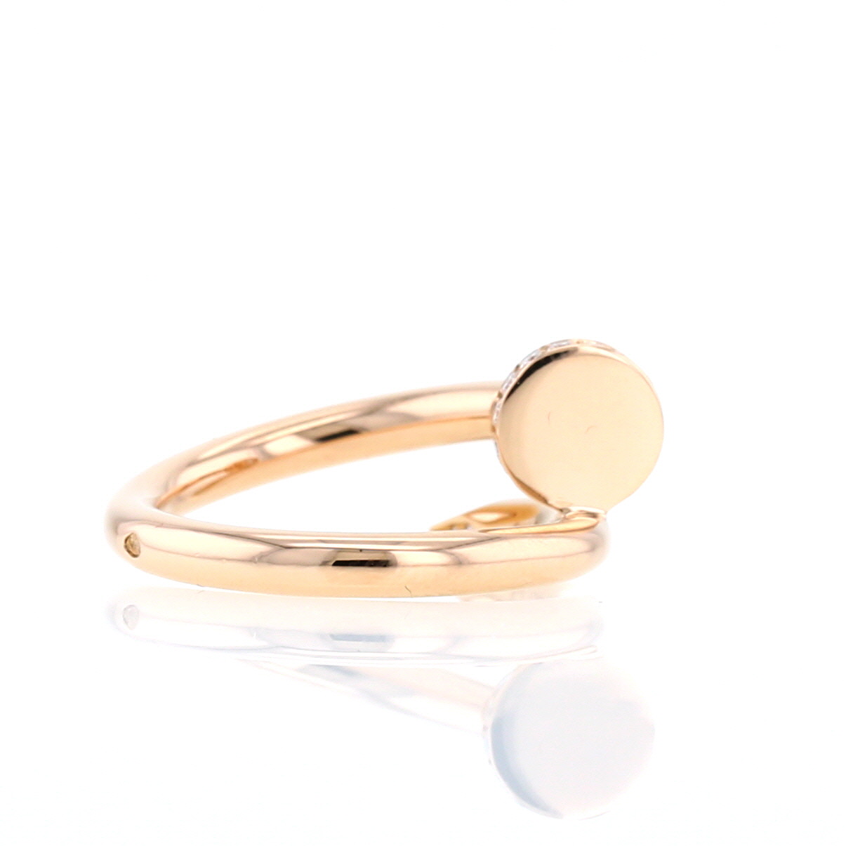 Cartier Juste un clou ring in pink gold and diamonds