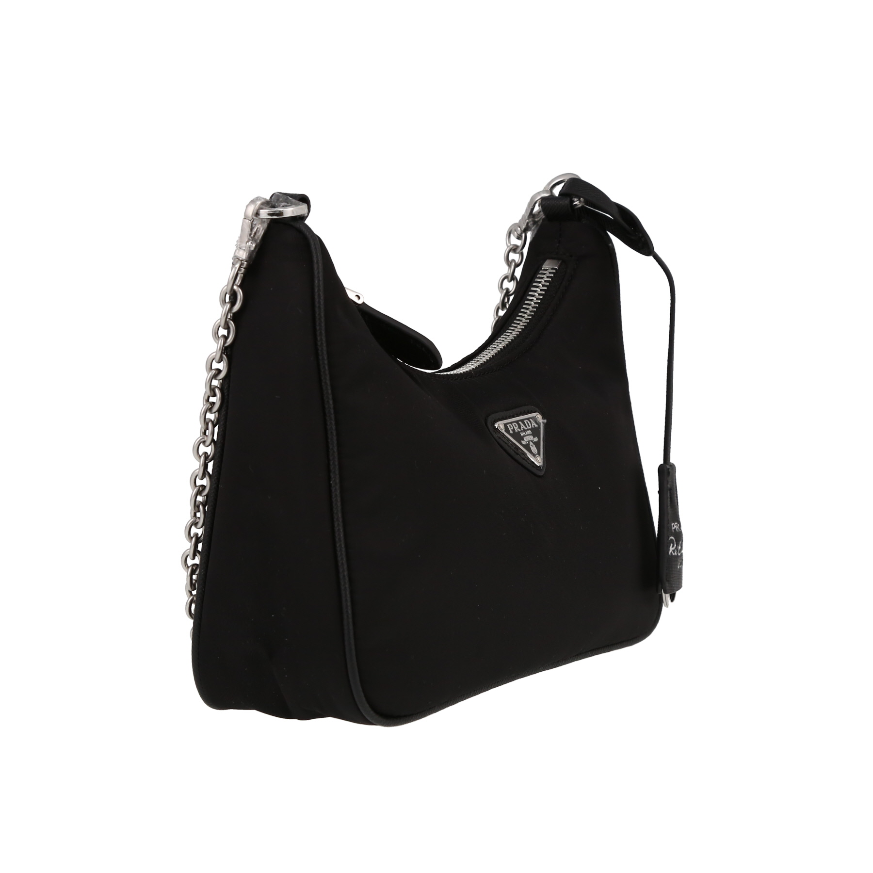 Prada  Re-Edition 2005 shoulder bag  in black canvas and leather