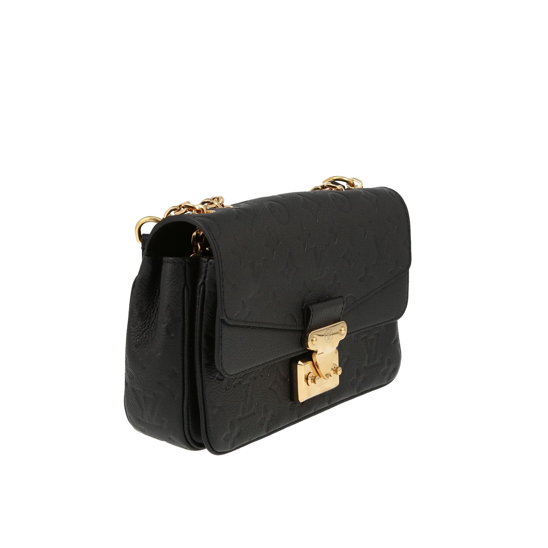 Sac bandoulière Louis Vuitton  Marceau en cuir monogram empreinte noir