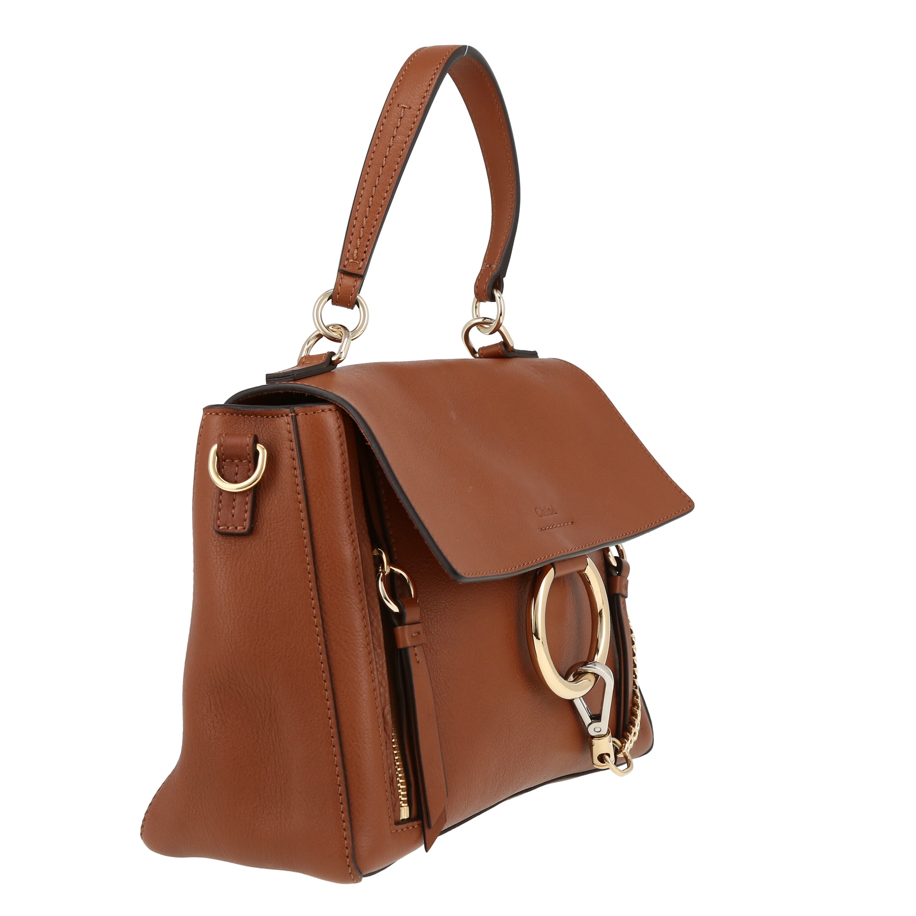 Chloé  Faye shoulder bag  in gold leather