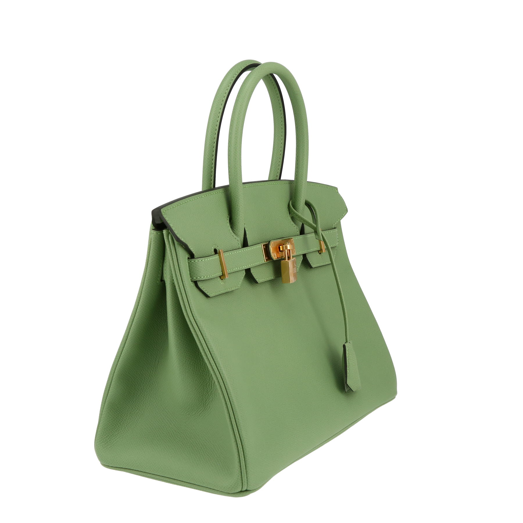 Borsa Hermès  Birkin 30 cm in pelle Epsom Vert Criquet