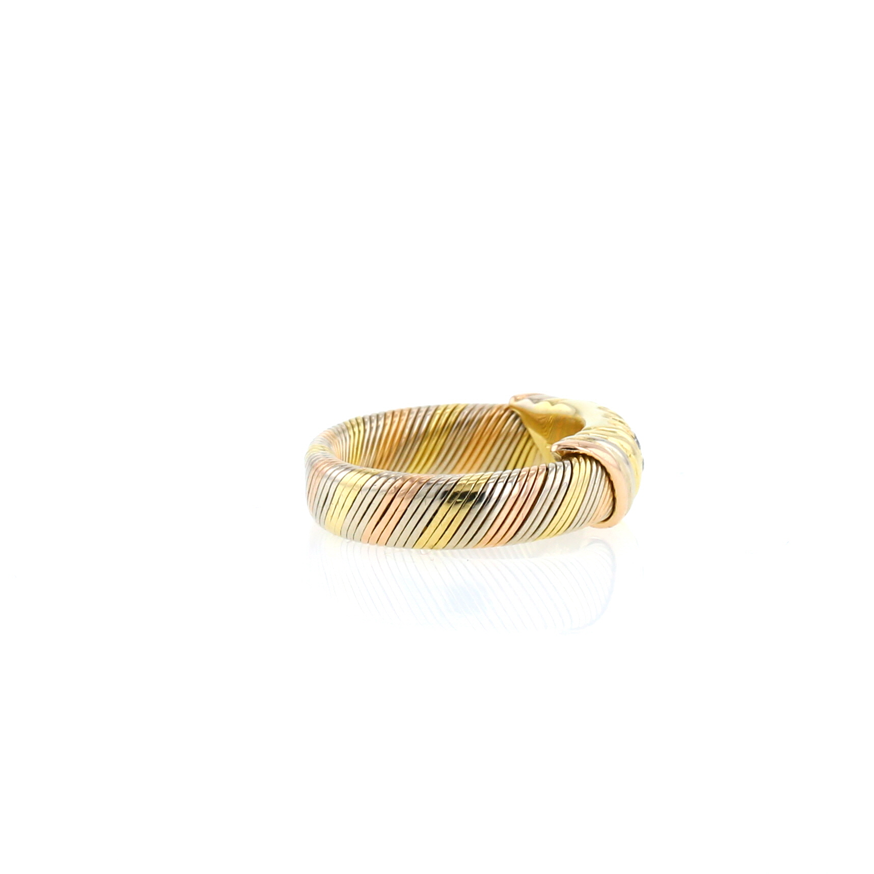 Bague Cartier Trois ors en 3 ors et diamants
