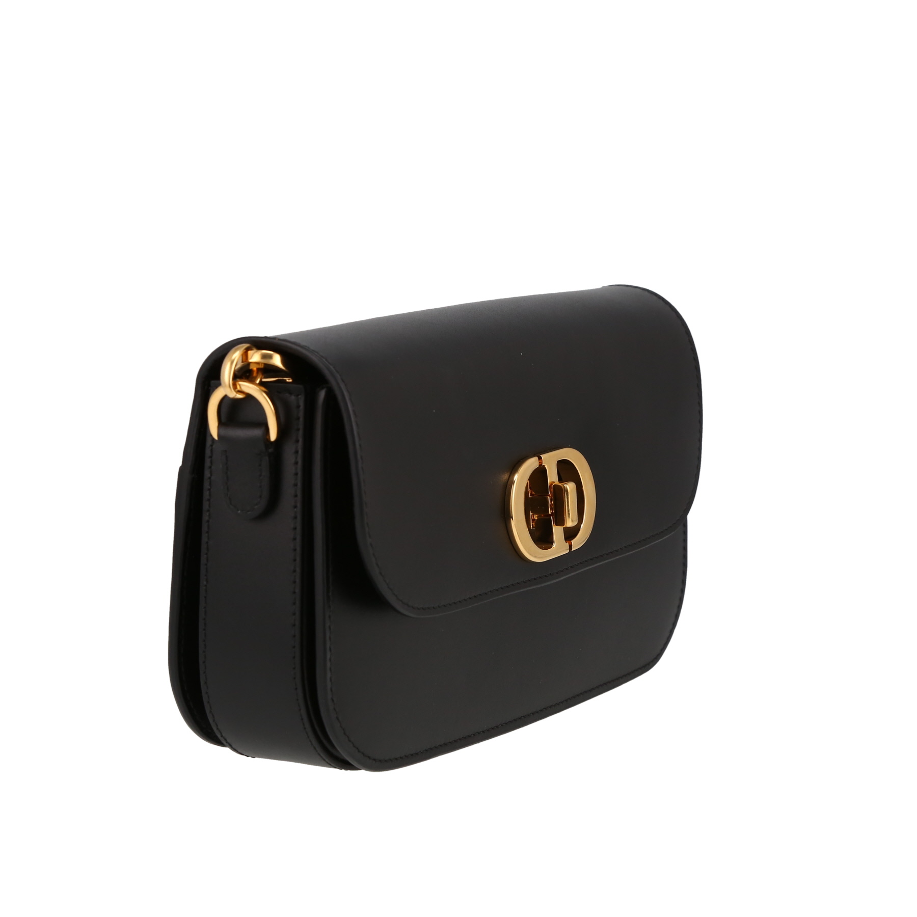 Sac bandoulière Dior  30 Montaigne Avenue en cuir noir