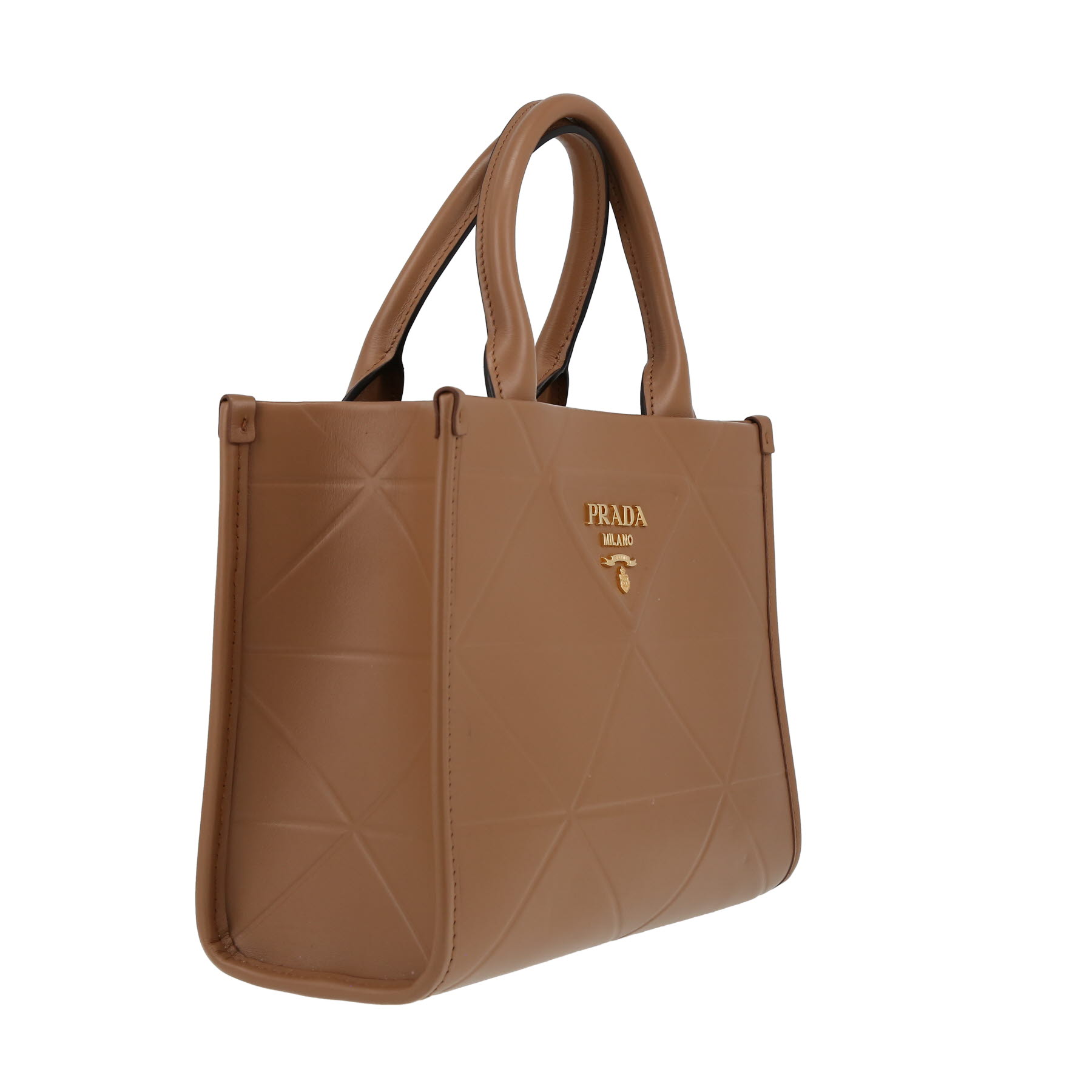 Prada  Symbole shoulder bag  in brown leather
