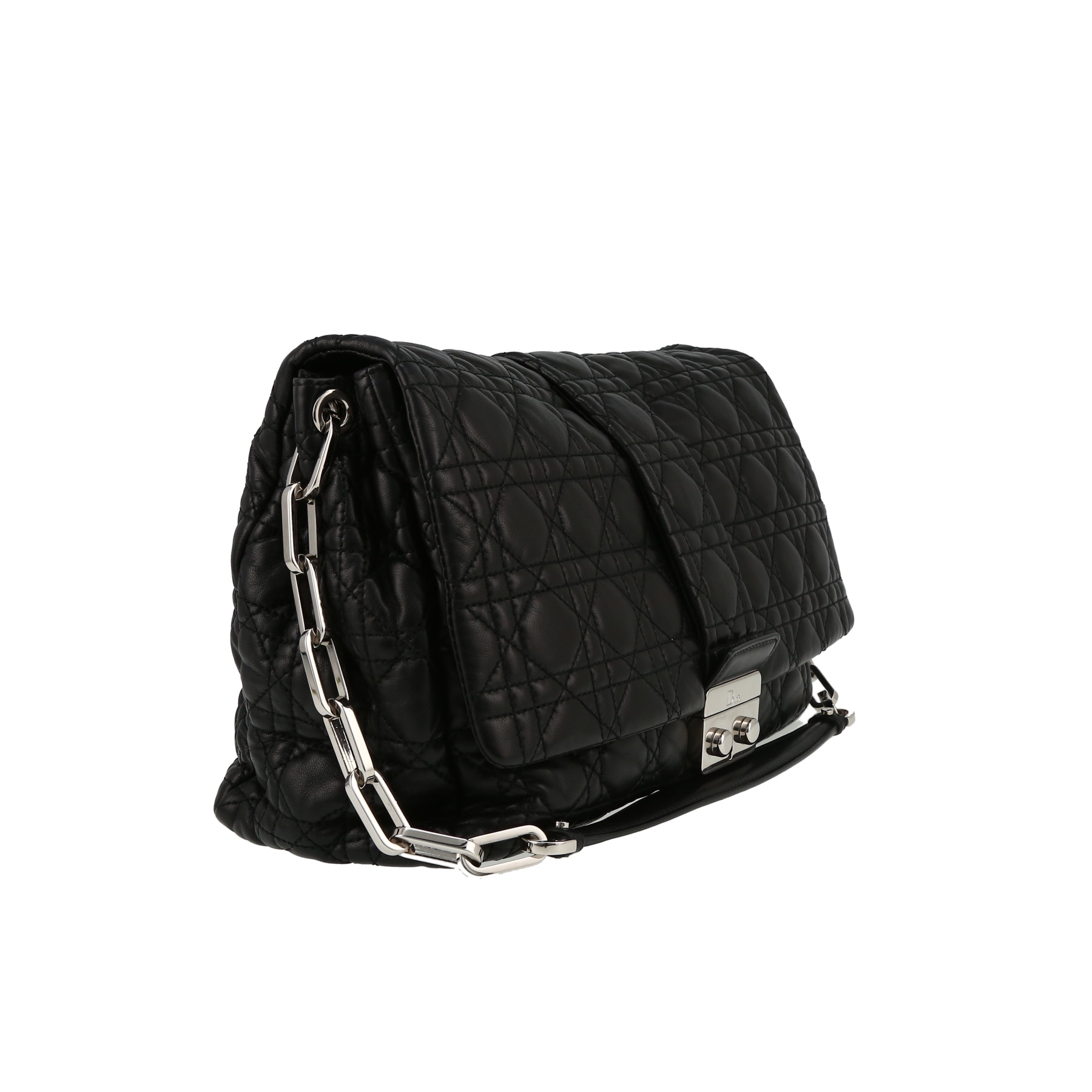 Dior  Promenade handbag  in black leather cannage