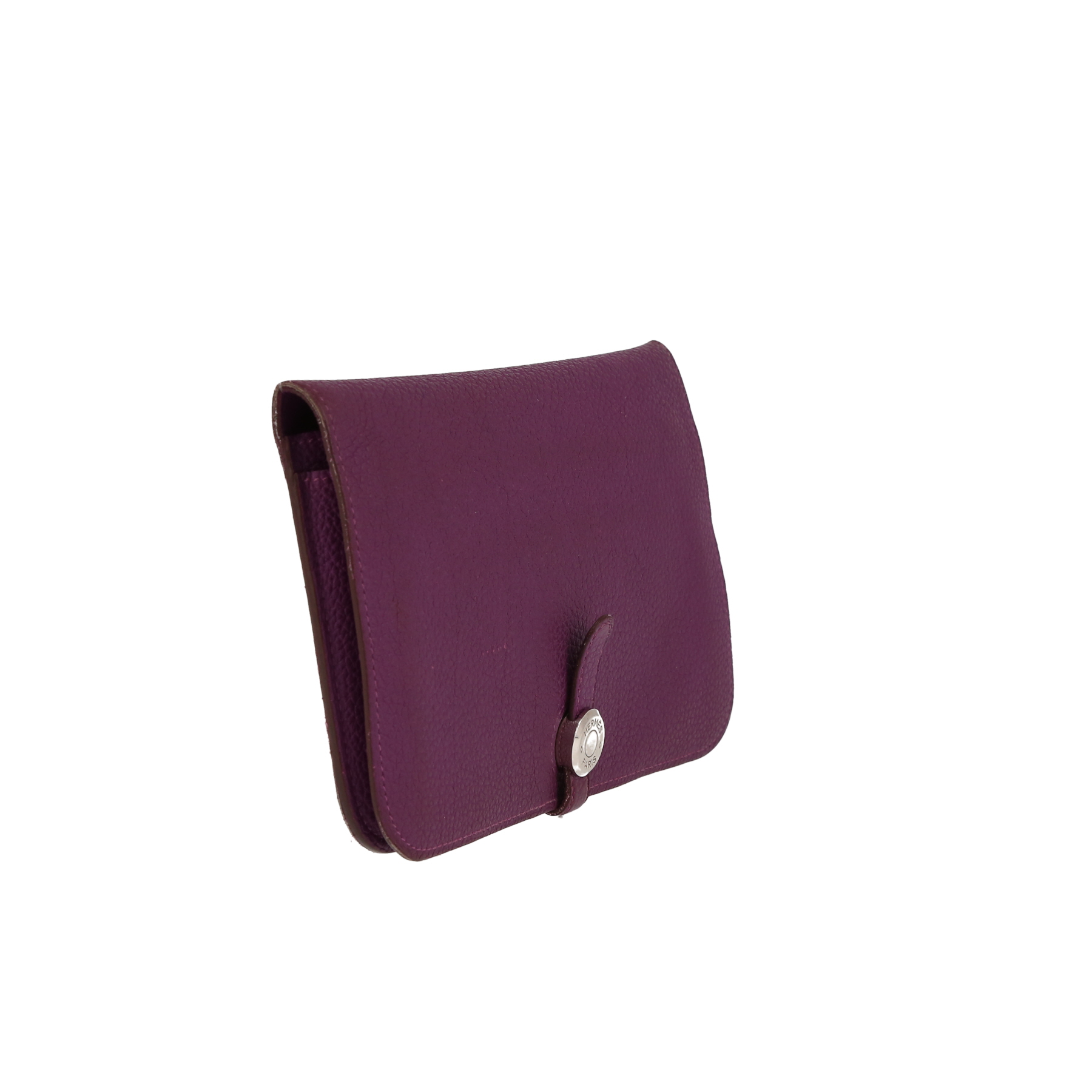 Portefeuille Hermès  Dogon en cuir togo violet Anemone