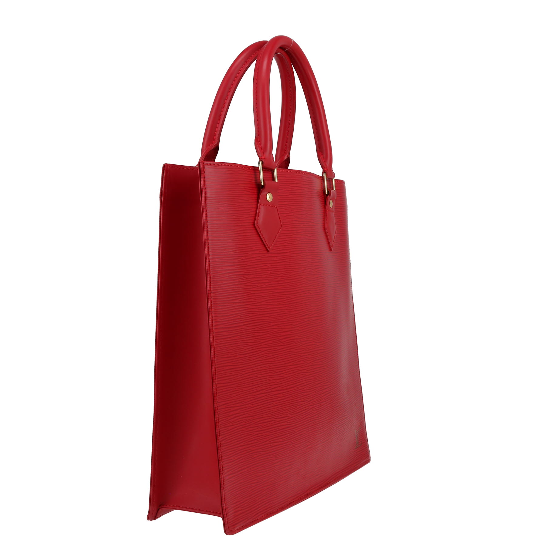 Louis Vuitton  Sac Plat shopping bag  in red epi leather
