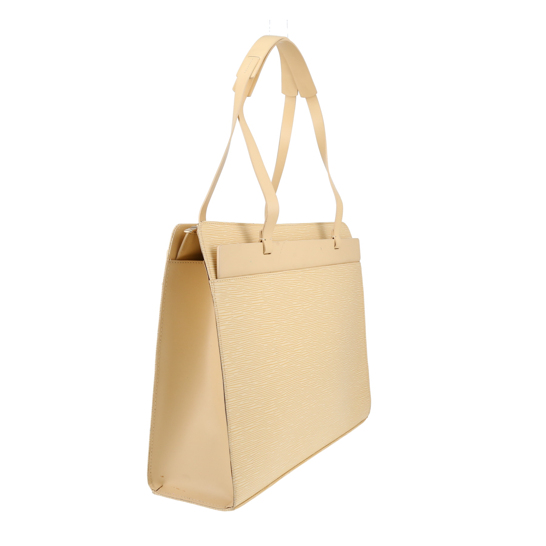 Louis Vuitton  Croisette shopping bag  in yellow epi leather
