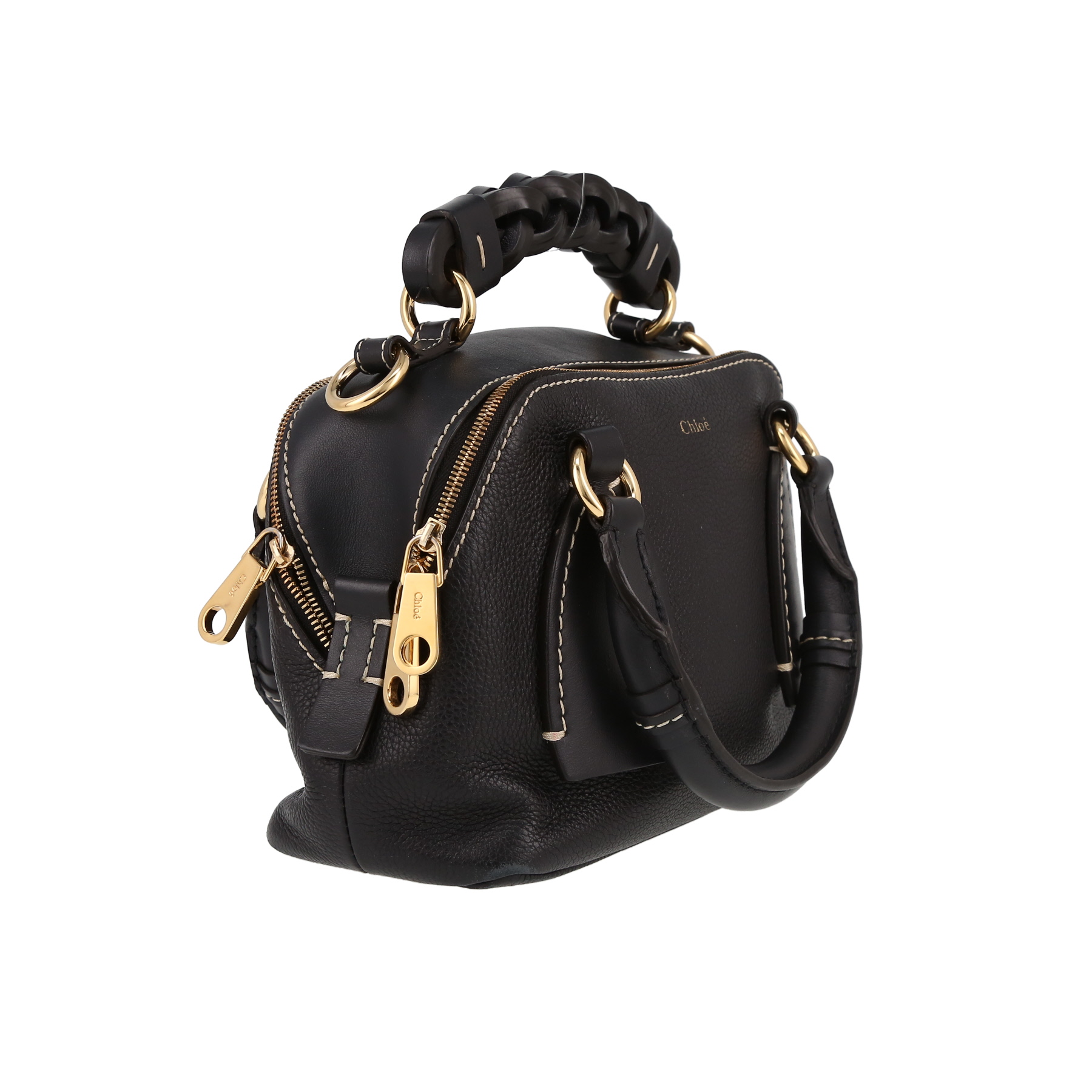 Chloé  Darla shoulder bag  in black leather