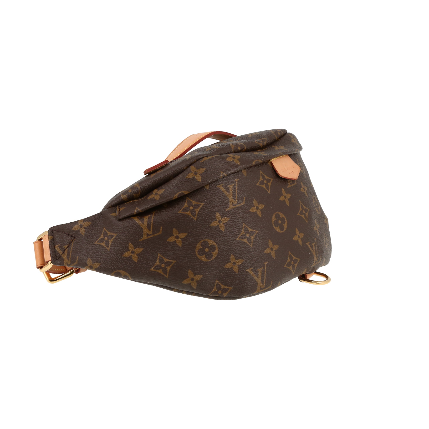 Pochette-ceinture Louis Vuitton  Bumbag en toile monogram marron et cuir naturel