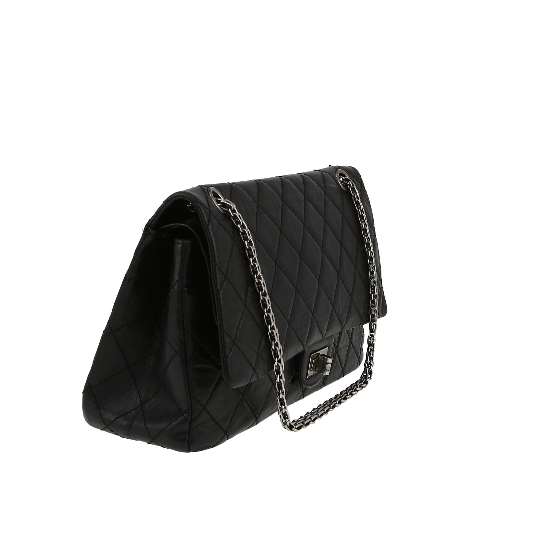 Borsa Chanel 2.55 in pelle trapuntata nera