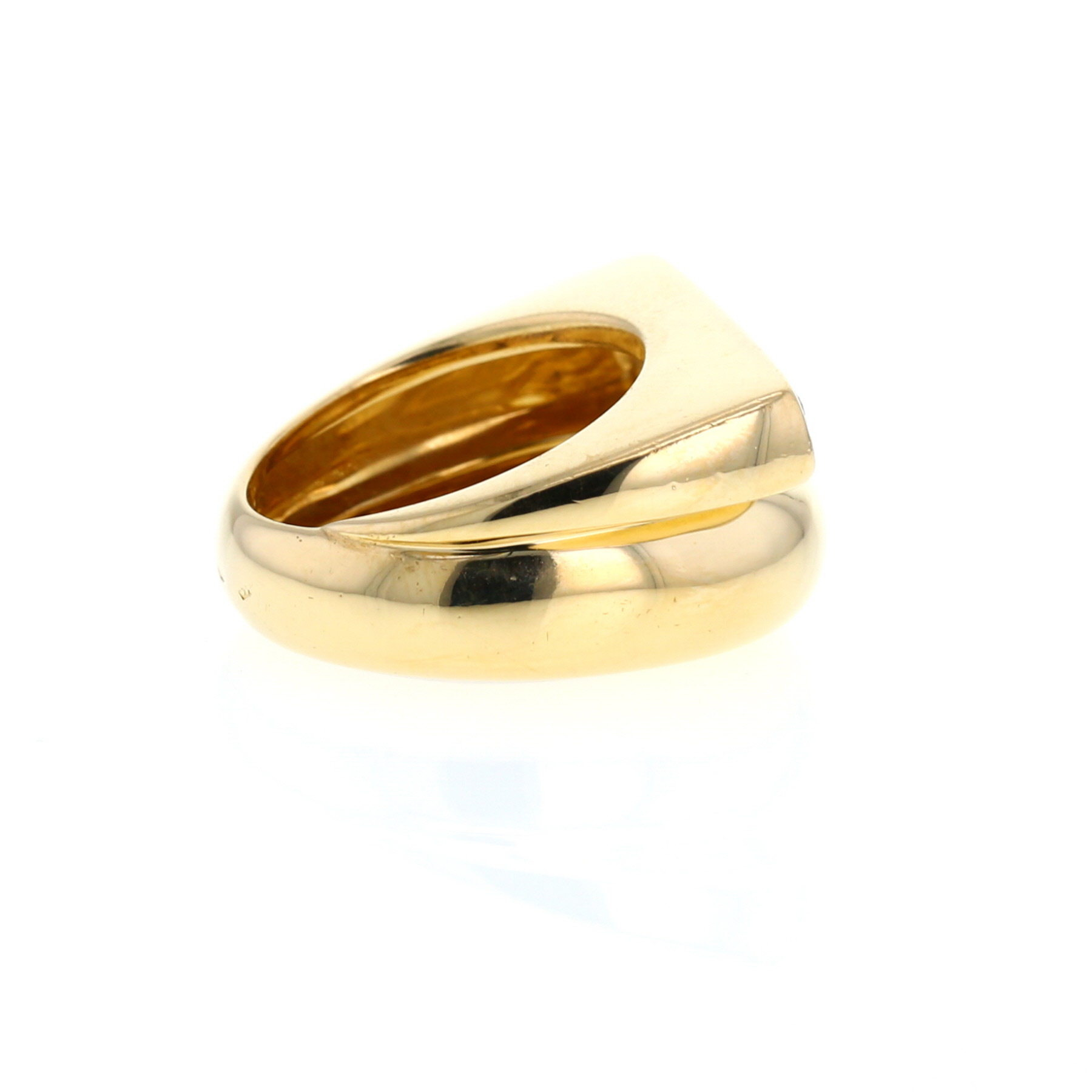 Fred Success medium model ring in yellow gold and diamonds
