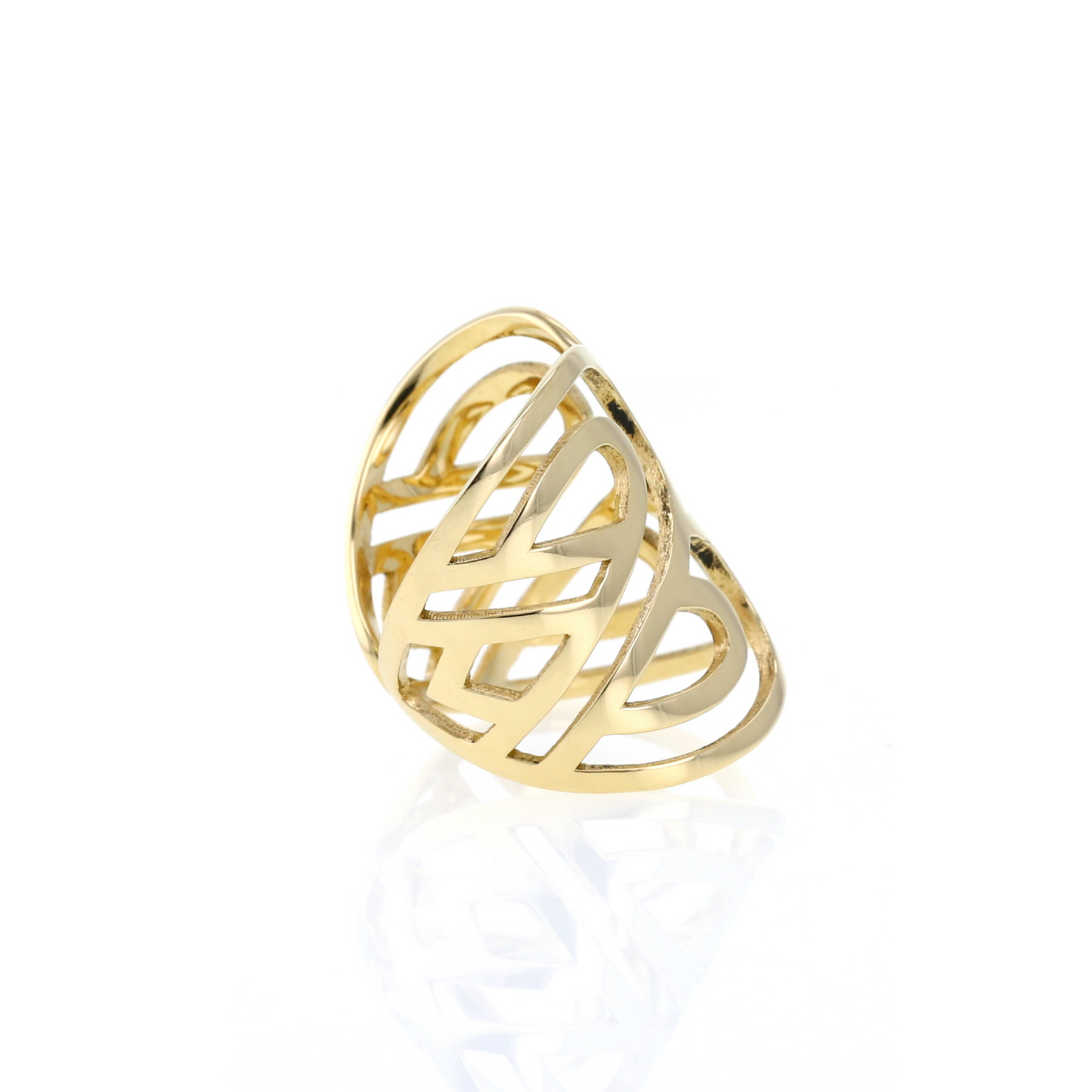 Poiray Coeur Fil ring in yellow gold
