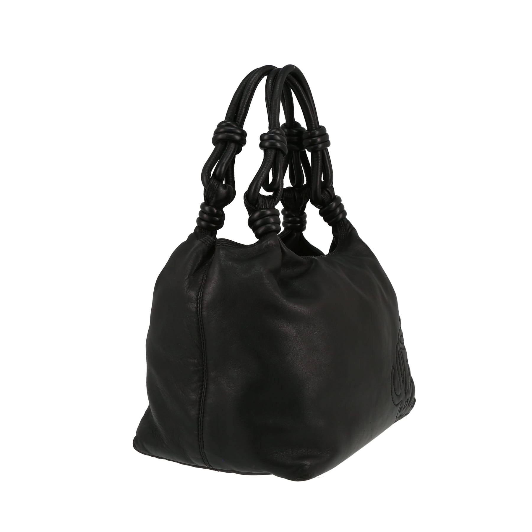 Loewe  Anagram handbag  in black leather