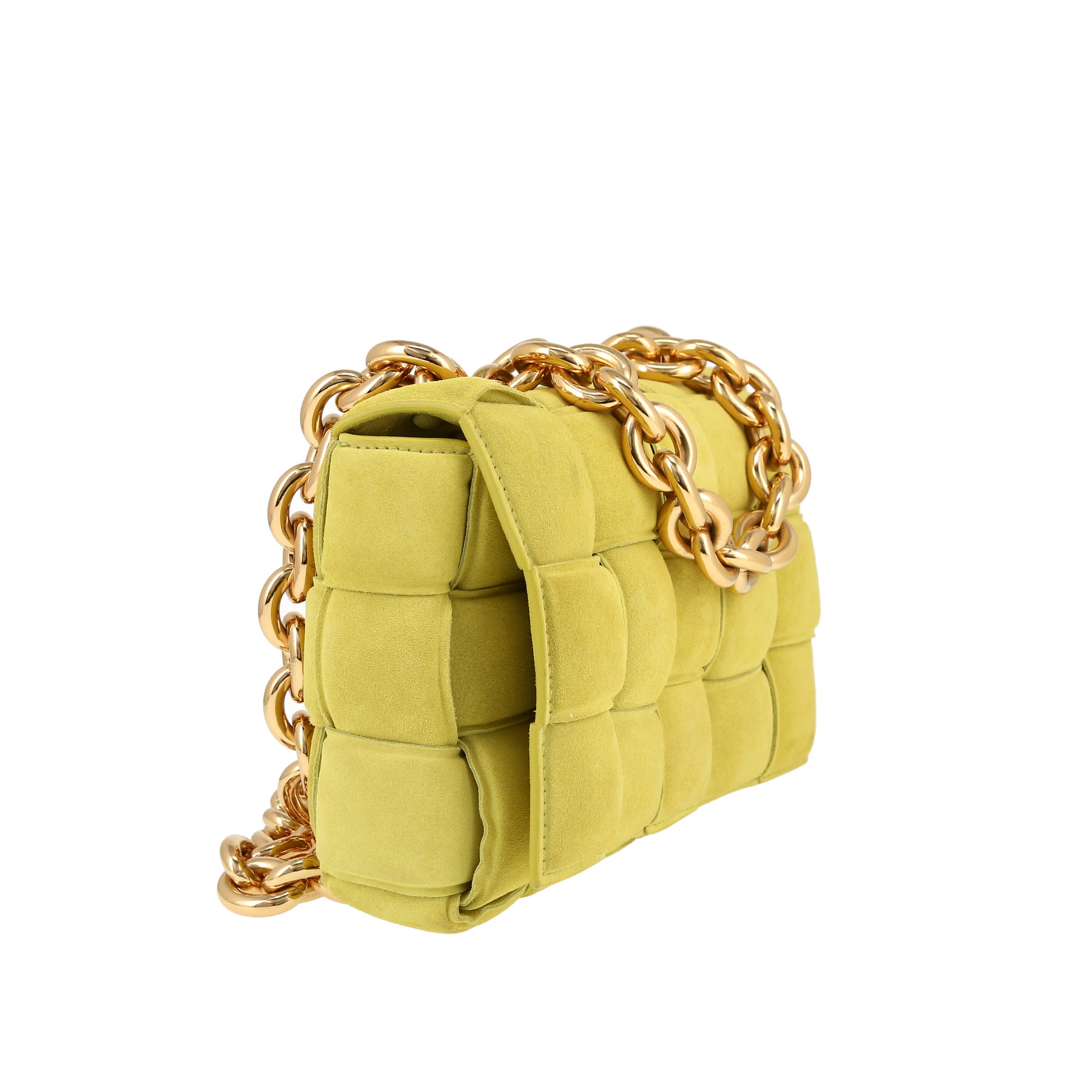 Borsa Bottega Veneta  Cassette in camoscio giallo
