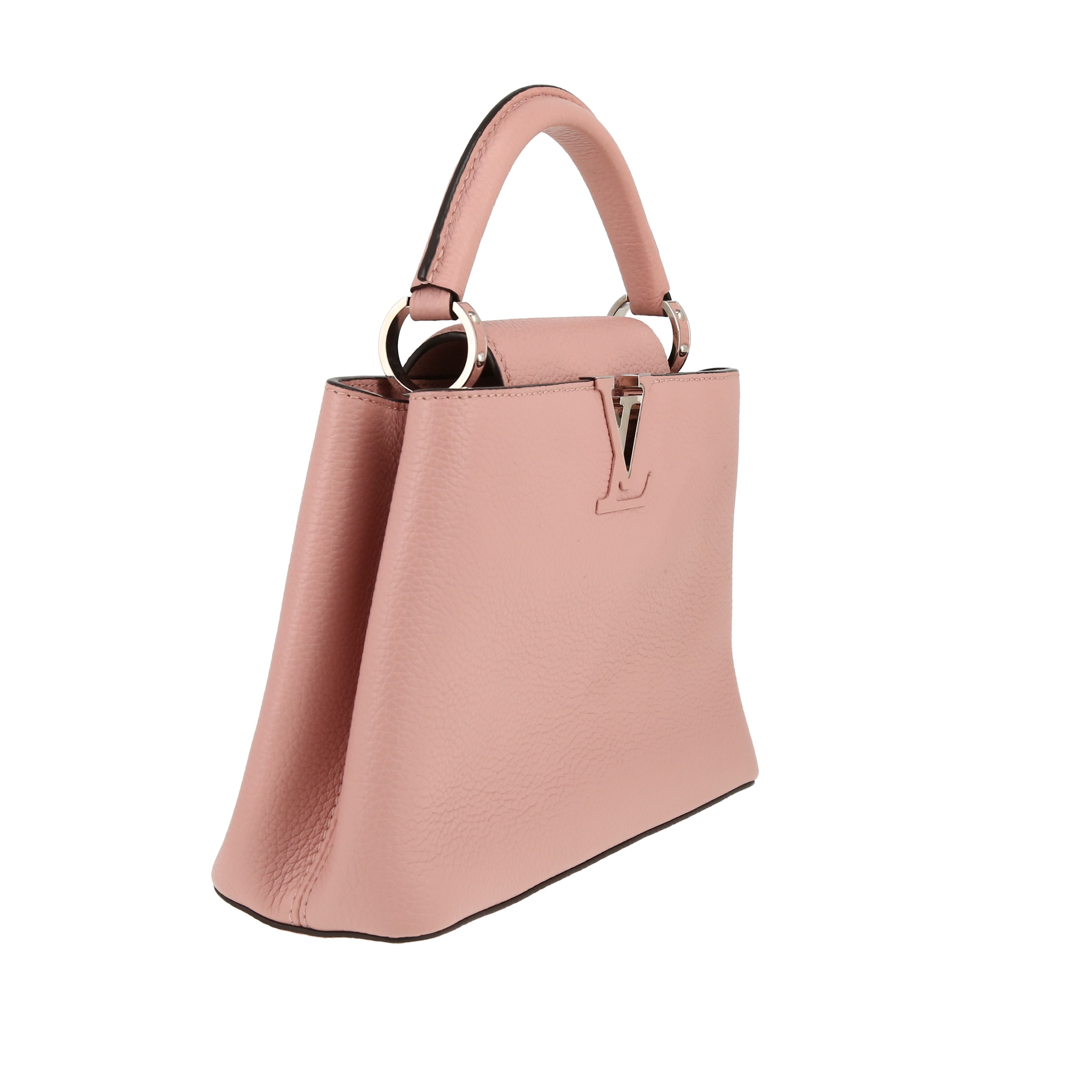Louis Vuitton  Capucines BB shoulder bag  in pink grained leather