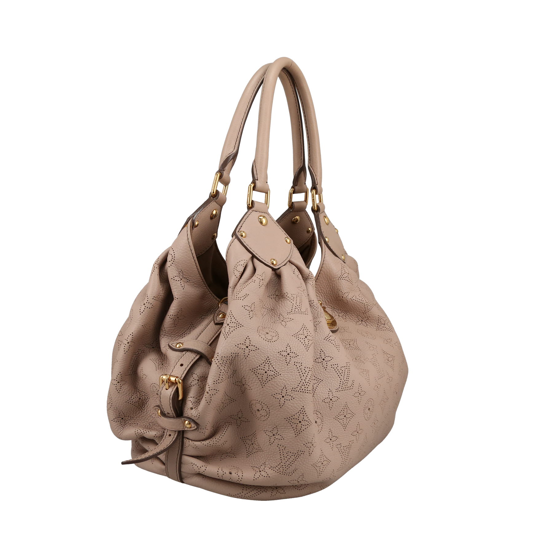 Borsa Louis Vuitton  L in pelle Mahina beige