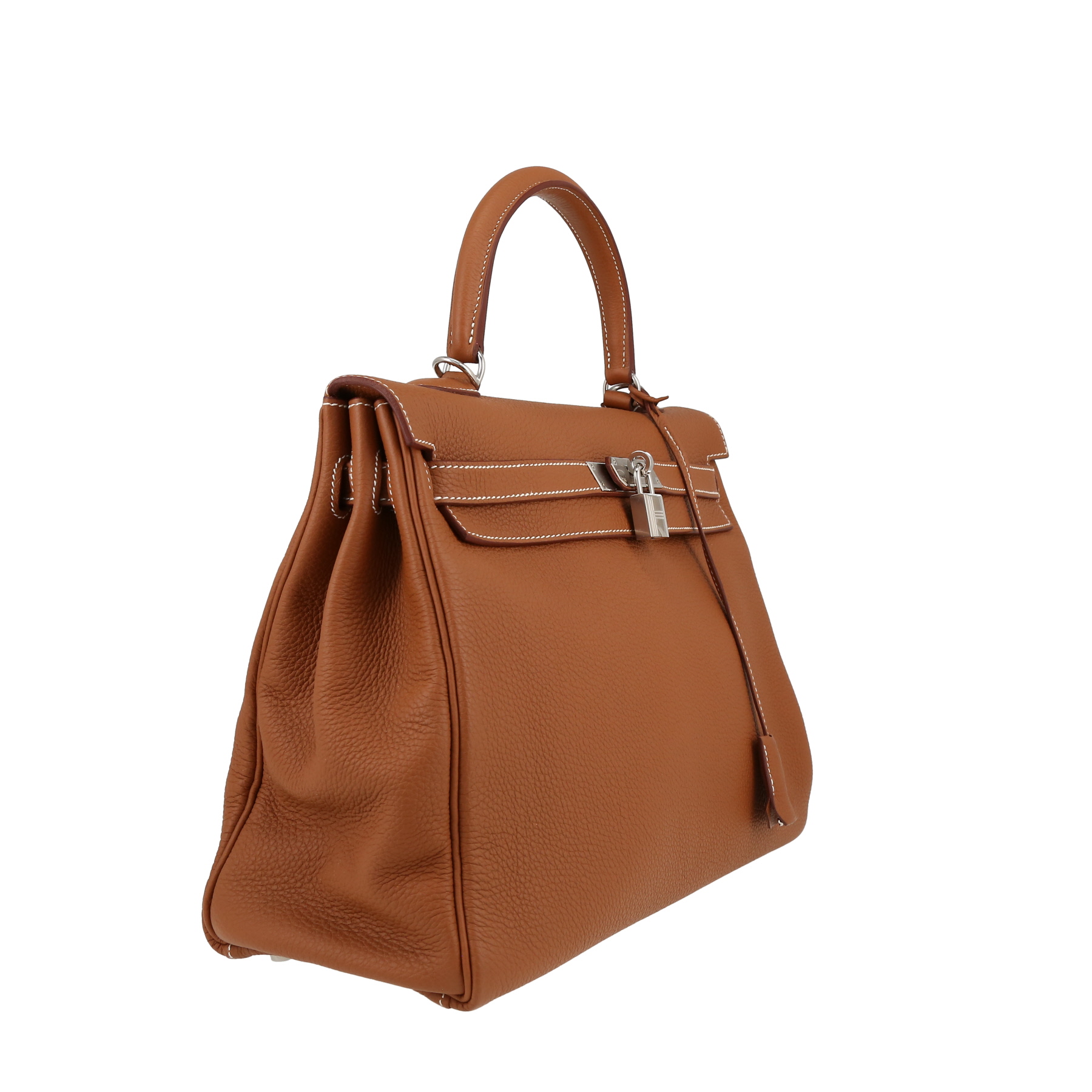 Hermès  Kelly 35 cm handbag  in gold togo leather