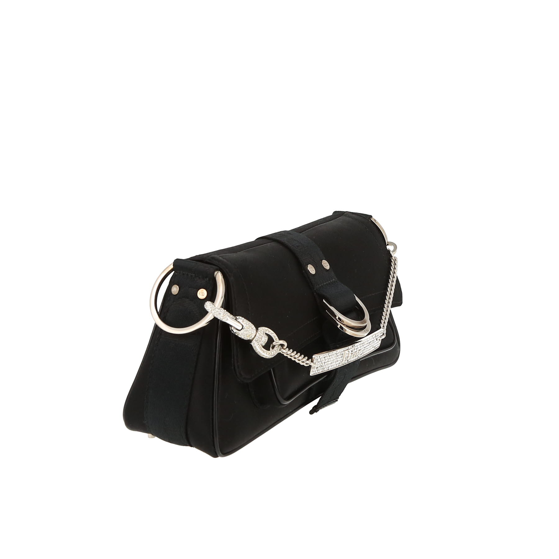 Dior  Hardcore handbag  in black satin