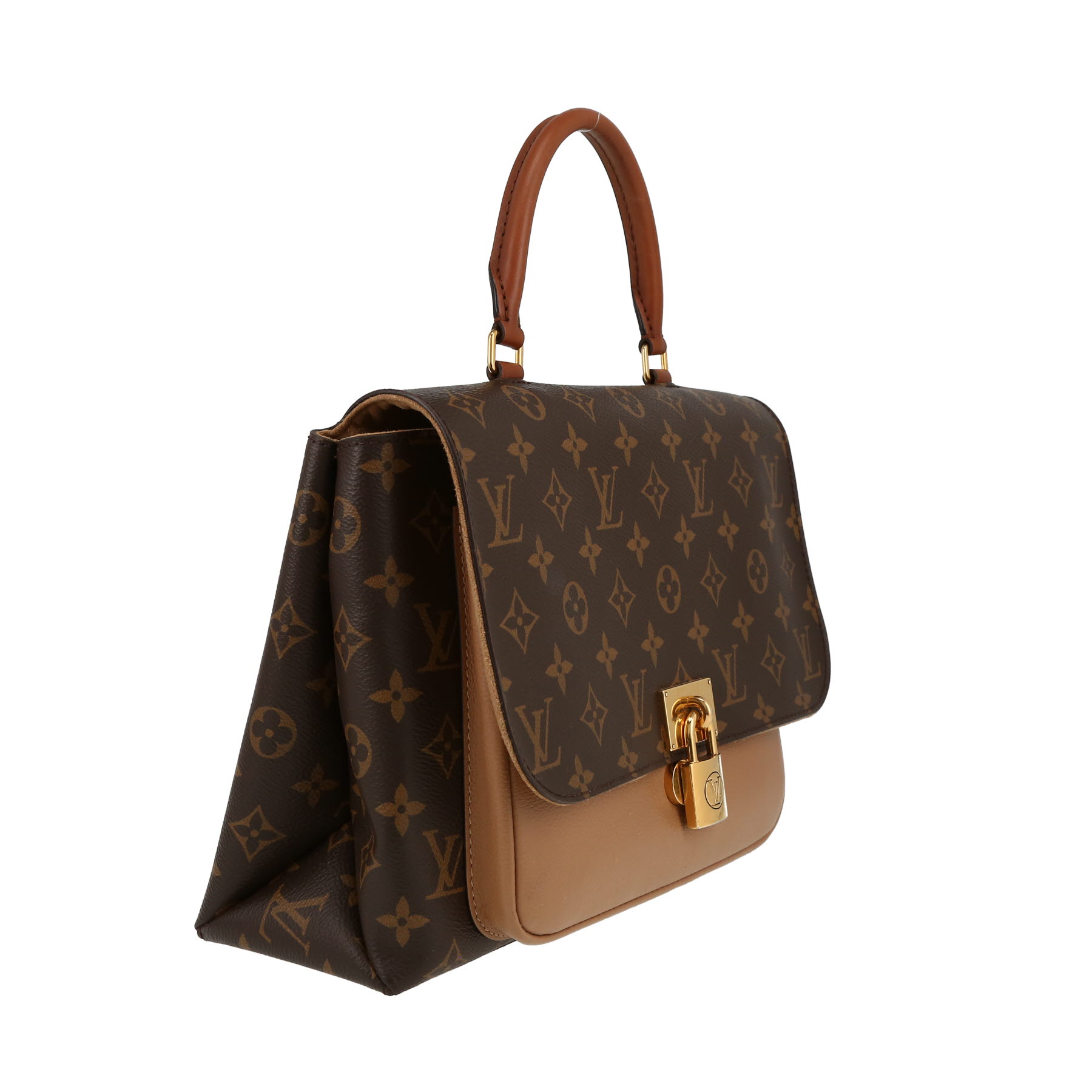 Louis Vuitton  Marignan handbag  monogram canvas  and brown leather