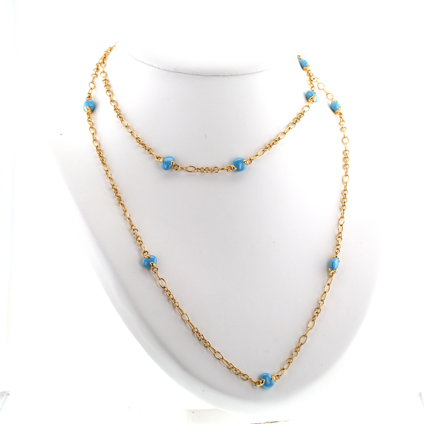 Collar Pomellato Capri de oro rosa y cerámica