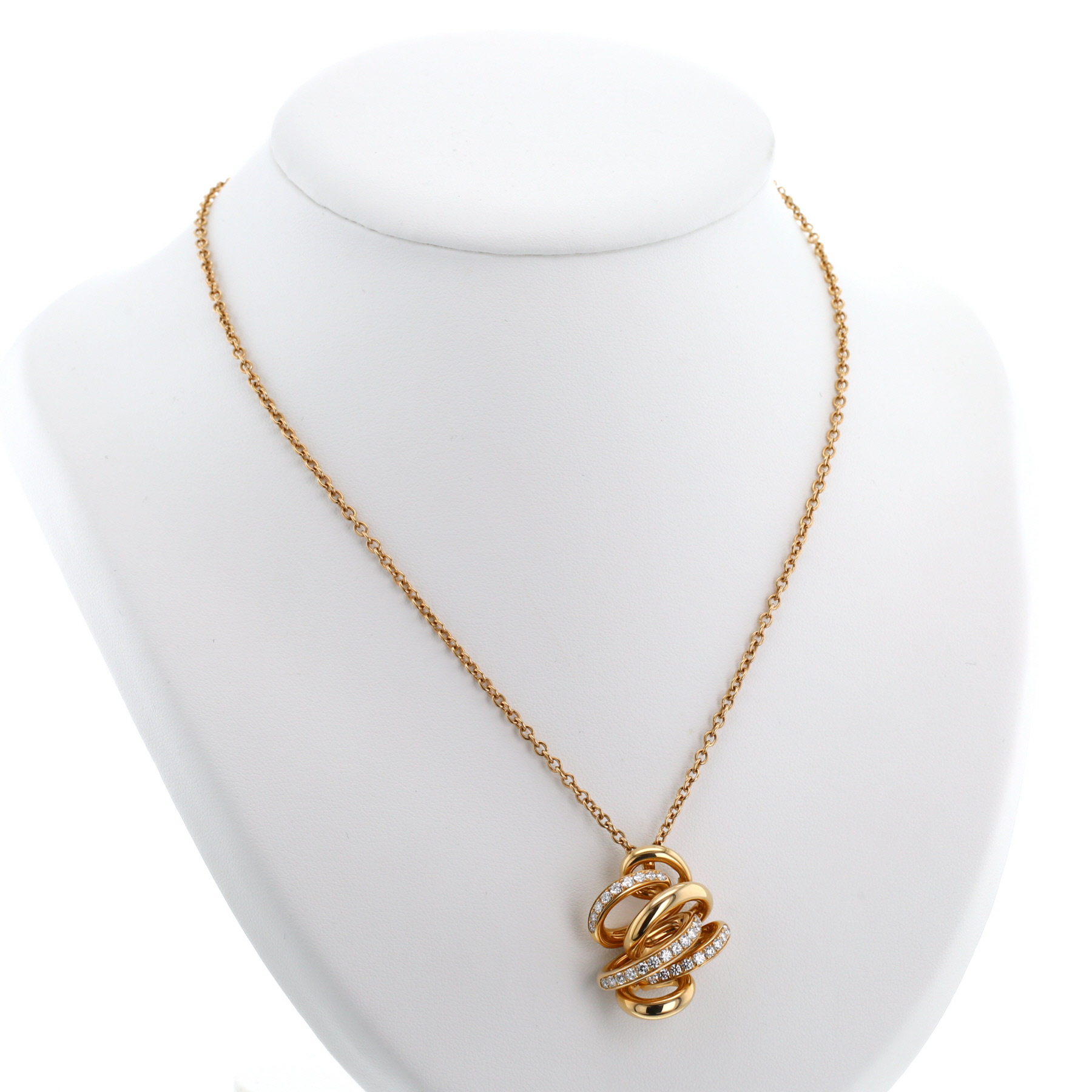 Collana De Grisogono Vortice in oro rosa e diamanti