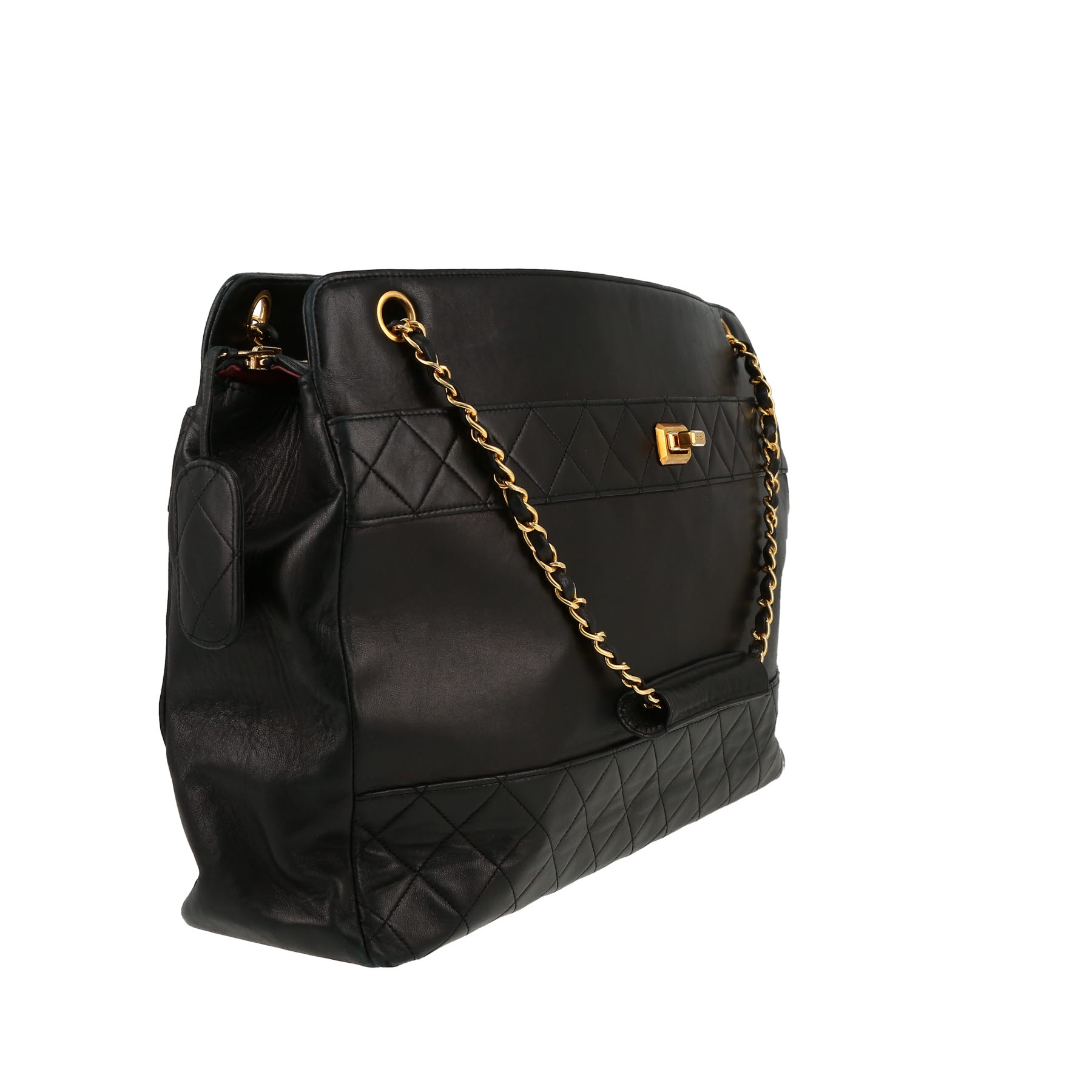 Sac à main Chanel   en cuir noir