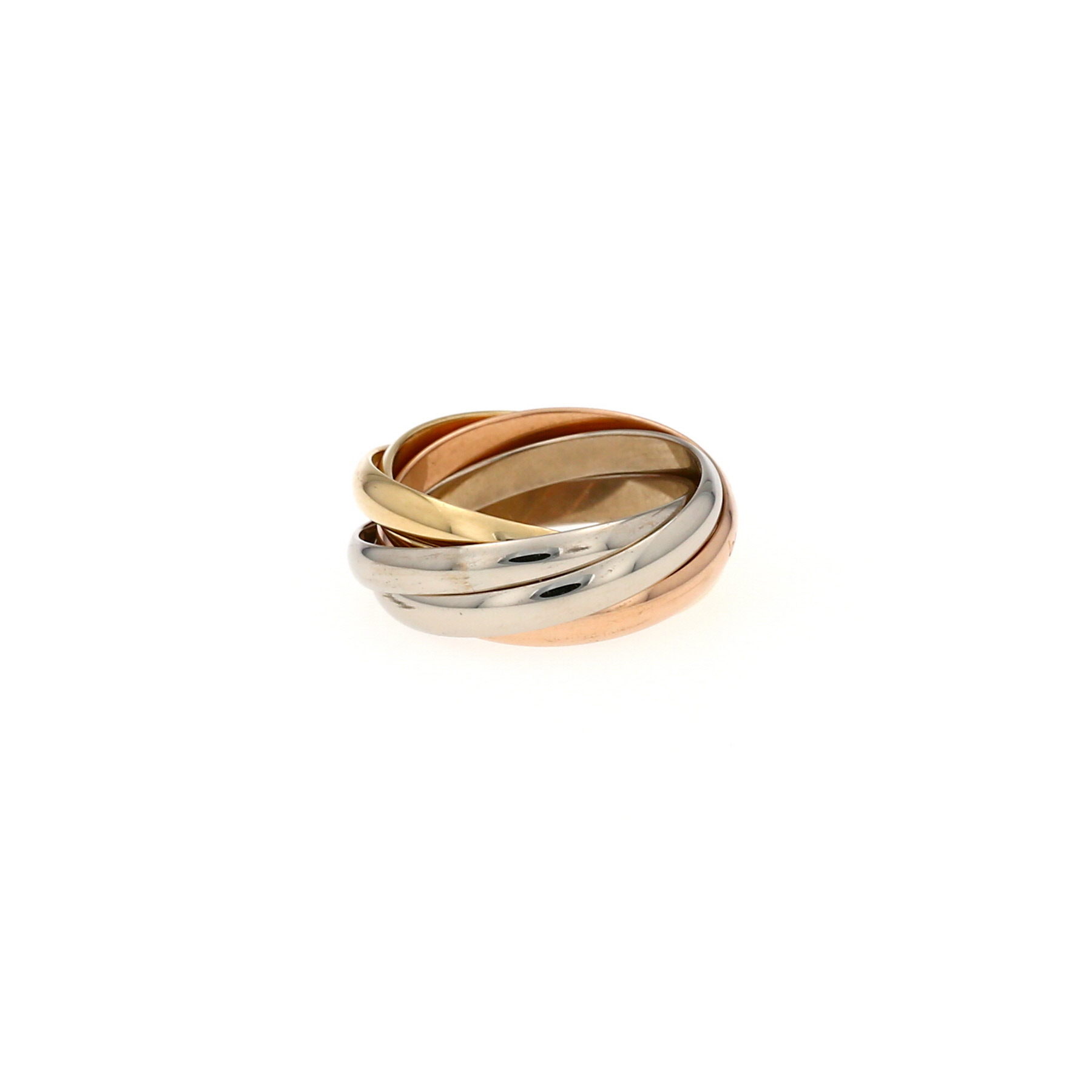 Bague Cartier Trinity Semainier en 3 ors, taille 52