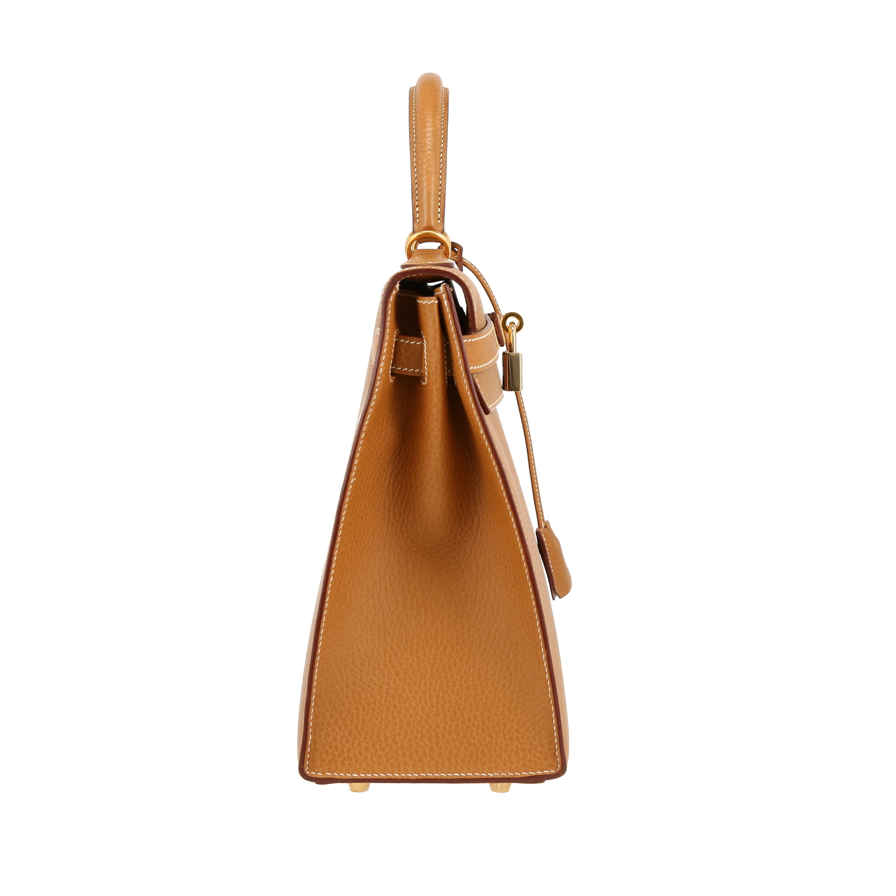 Kelly 32 cm Handbag In Fjord Leather