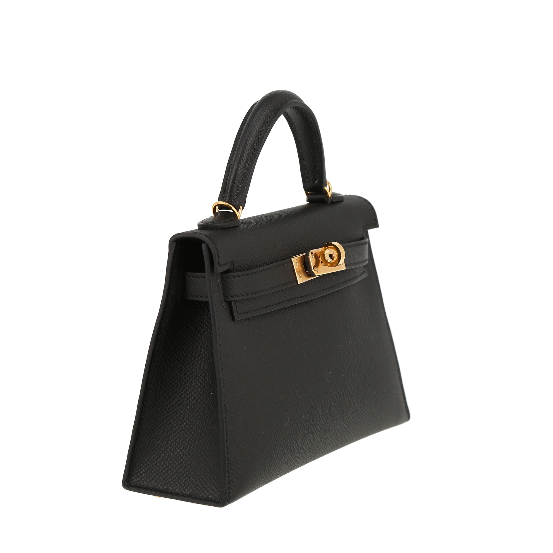 Borsa Hermès  Kelly 20 cm in pelle Epsom nera