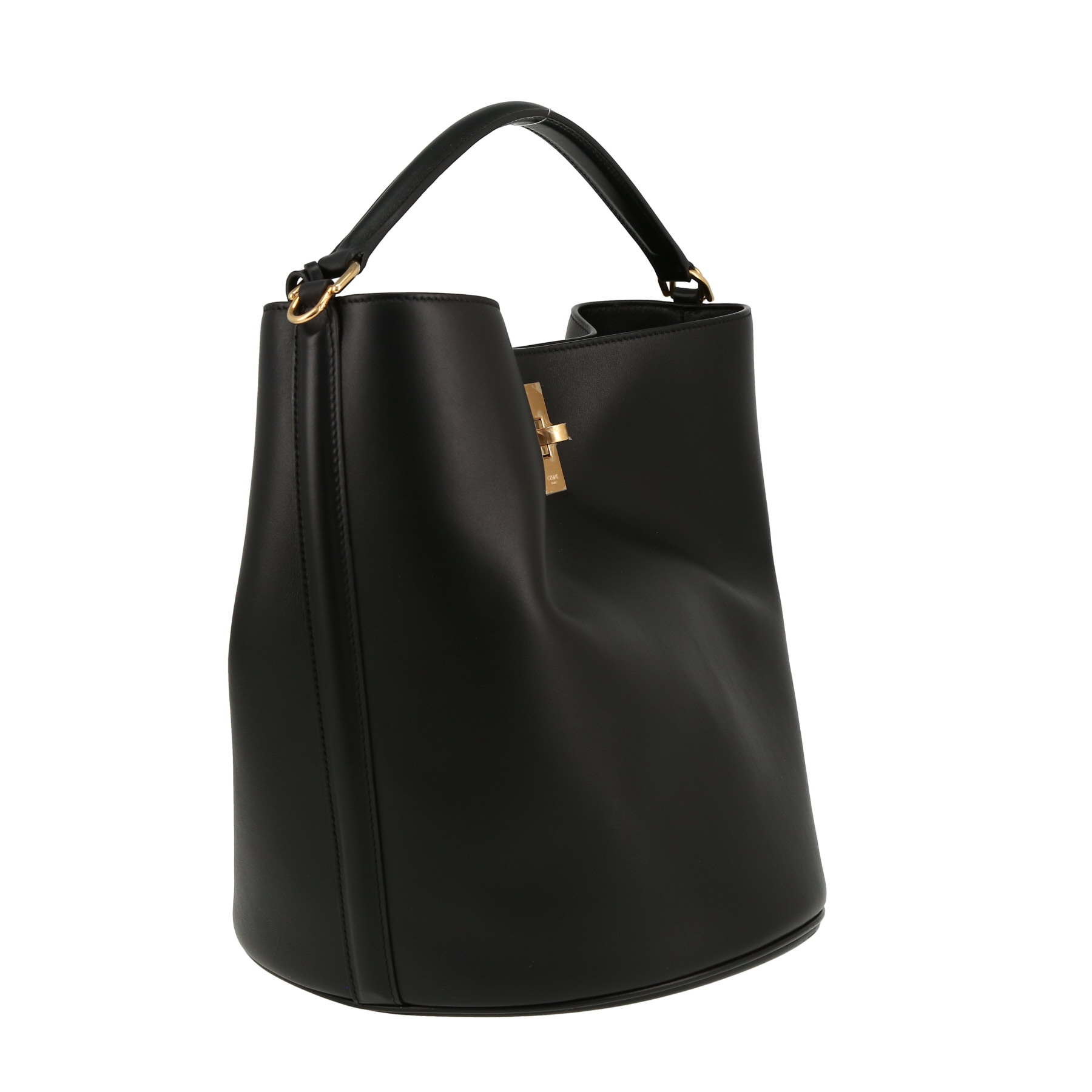 Celine  Seau 16 handbag  in black leather