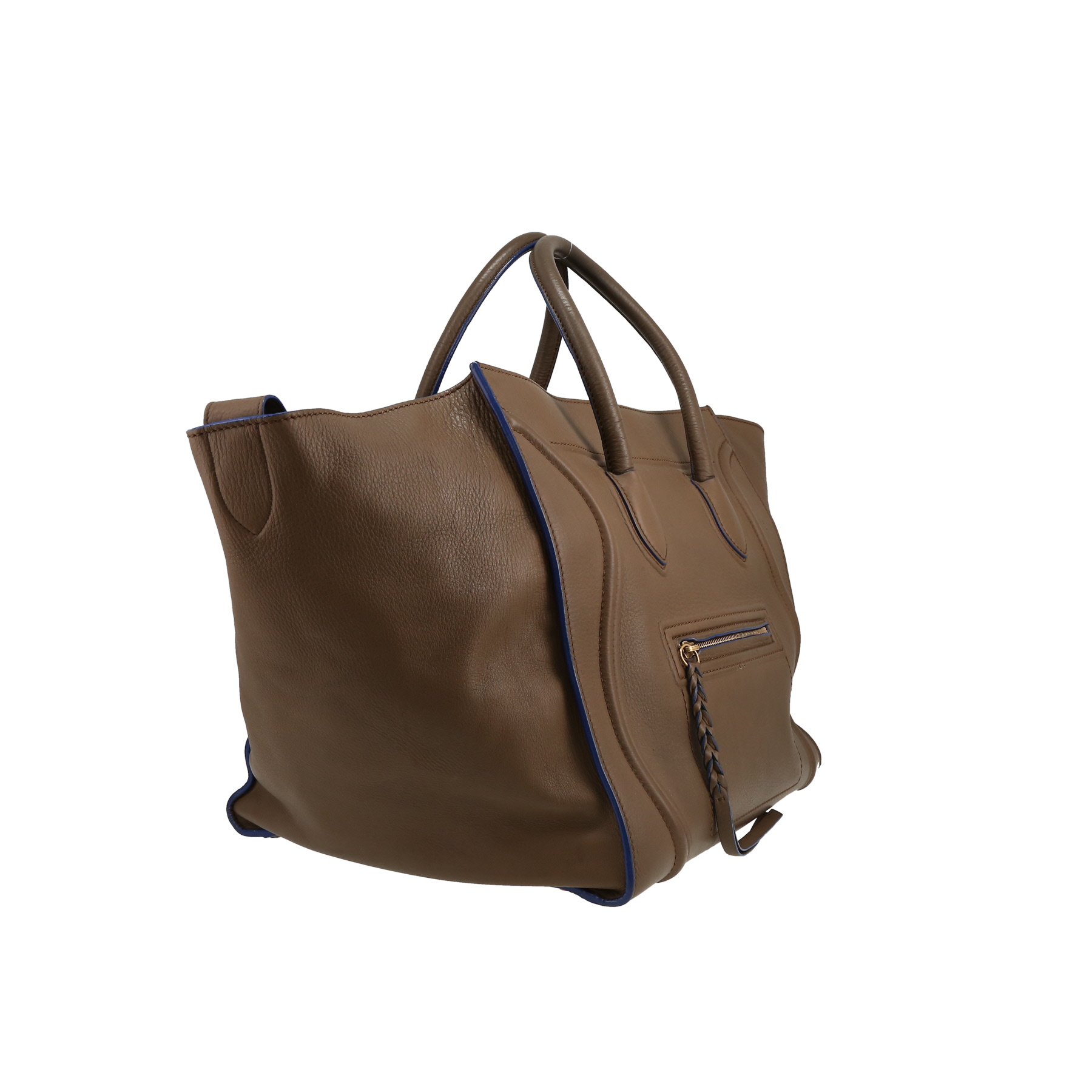 Celine  Phantom medium model  handbag  in taupe leather