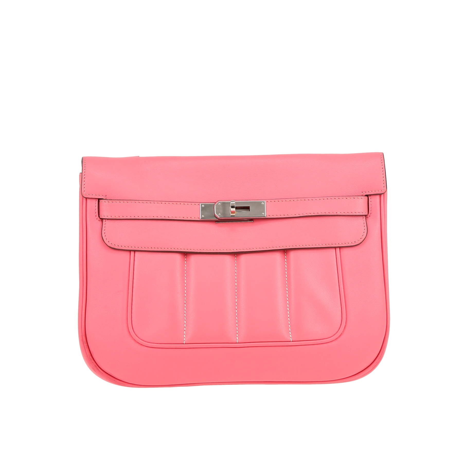 Berline Shoulder Bag In Azalea Pink Swift Leather