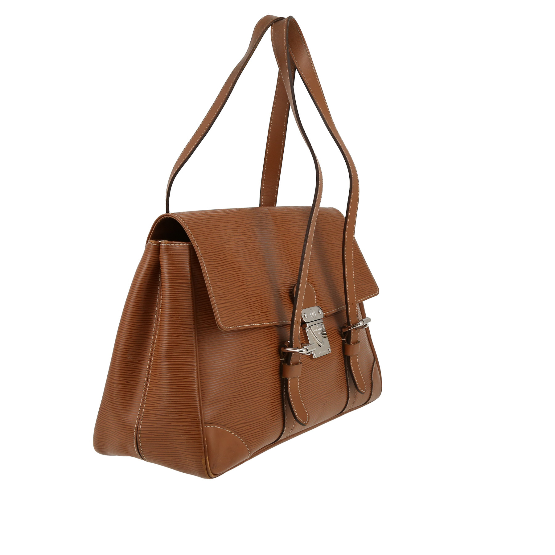Borsa Louis Vuitton  Ségur in pelle Epi marrone