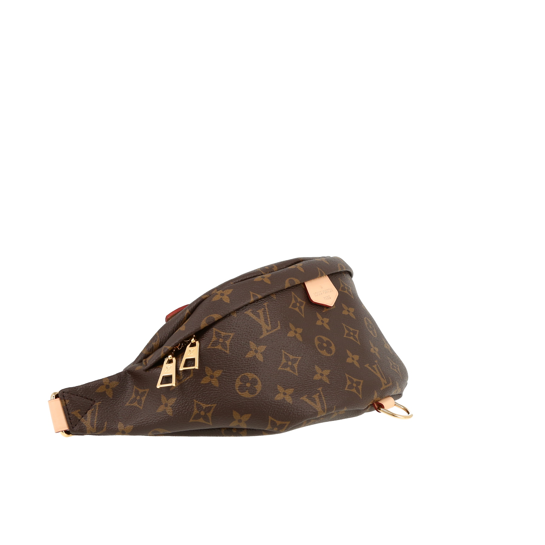 Pochette-ceinture Louis Vuitton  Bumbag en toile monogram marron et cuir naturel