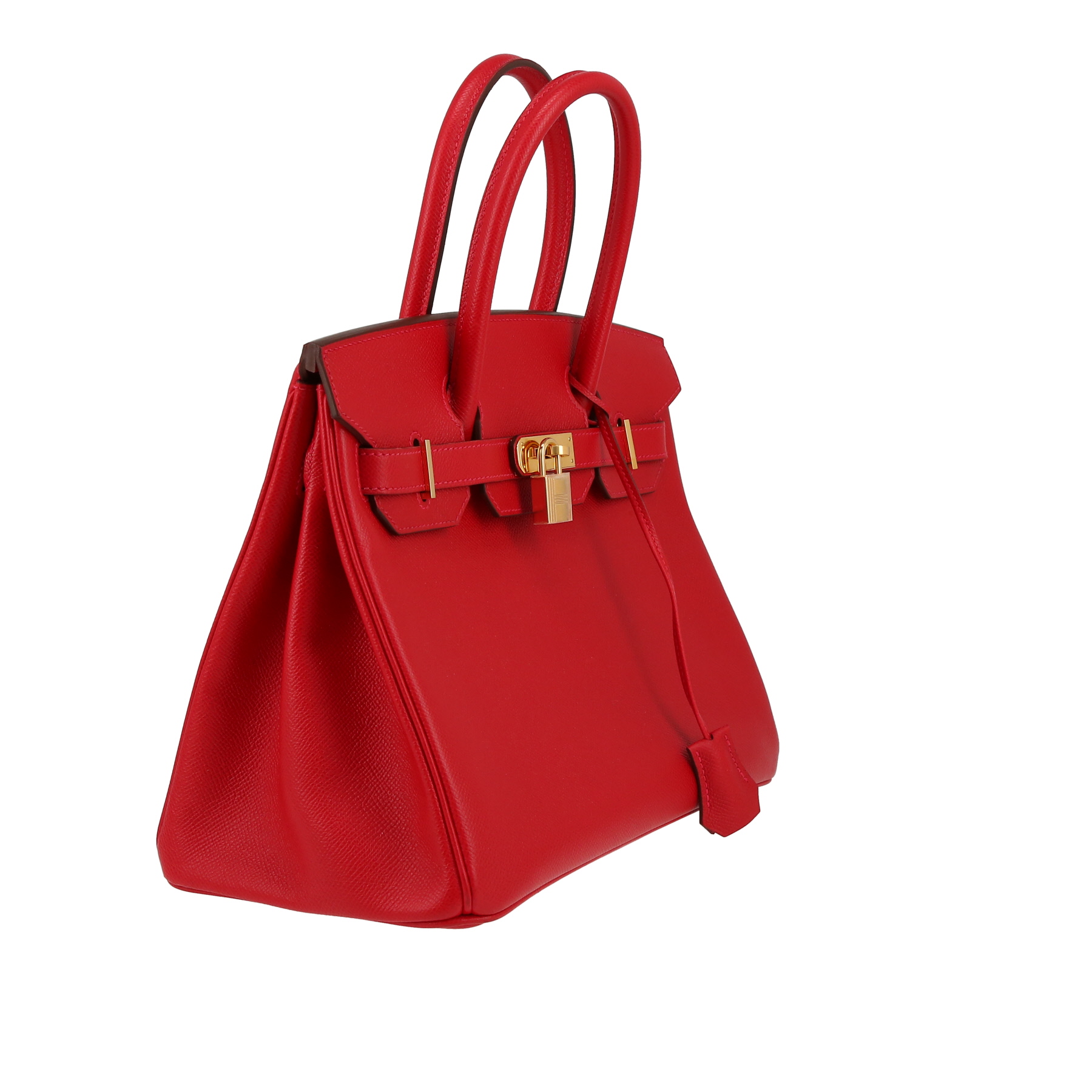 Borsa Hermès  Birkin 30 cm in pelle Epsom rosso Casaque