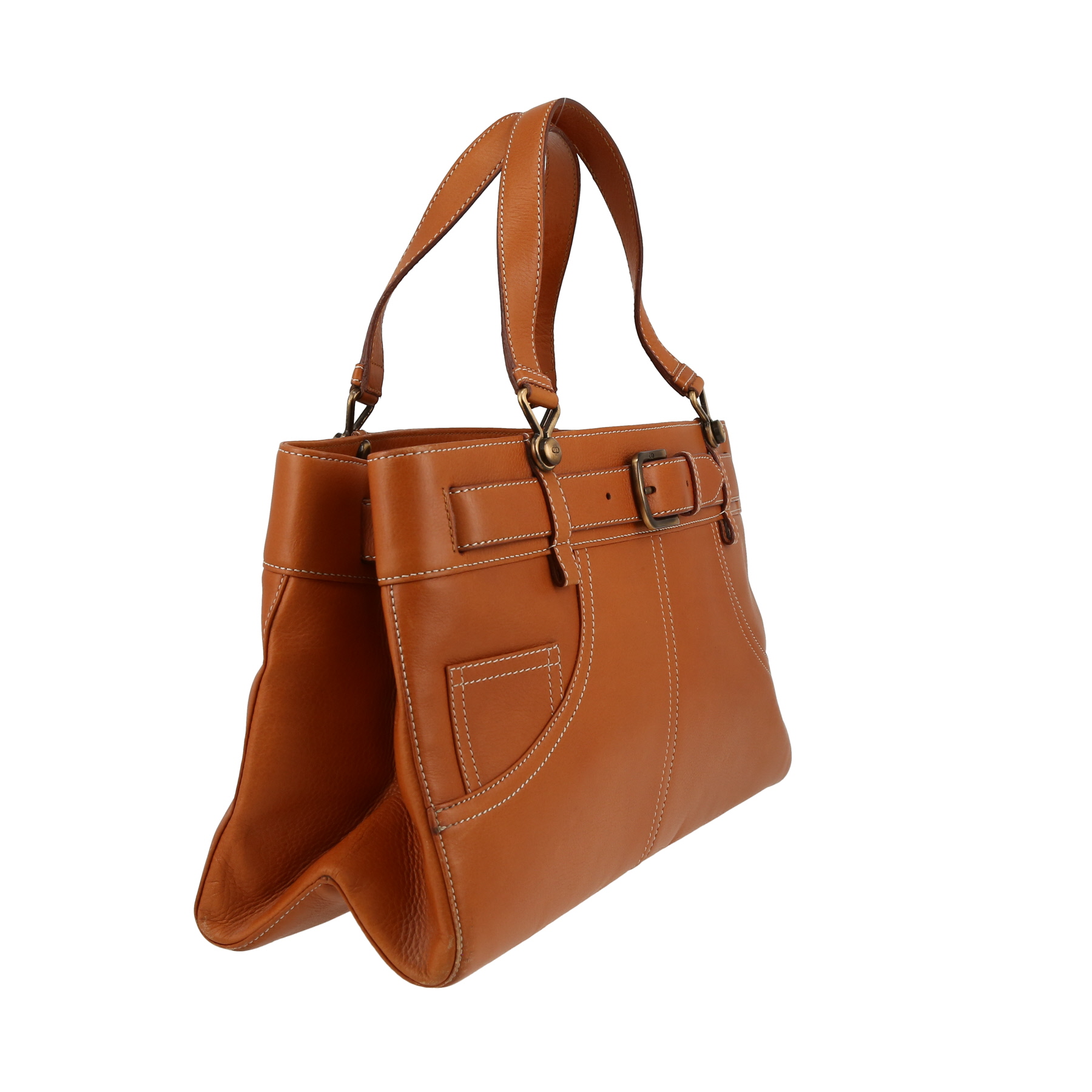 Dior  Jeans Pocket handbag  in brown leather