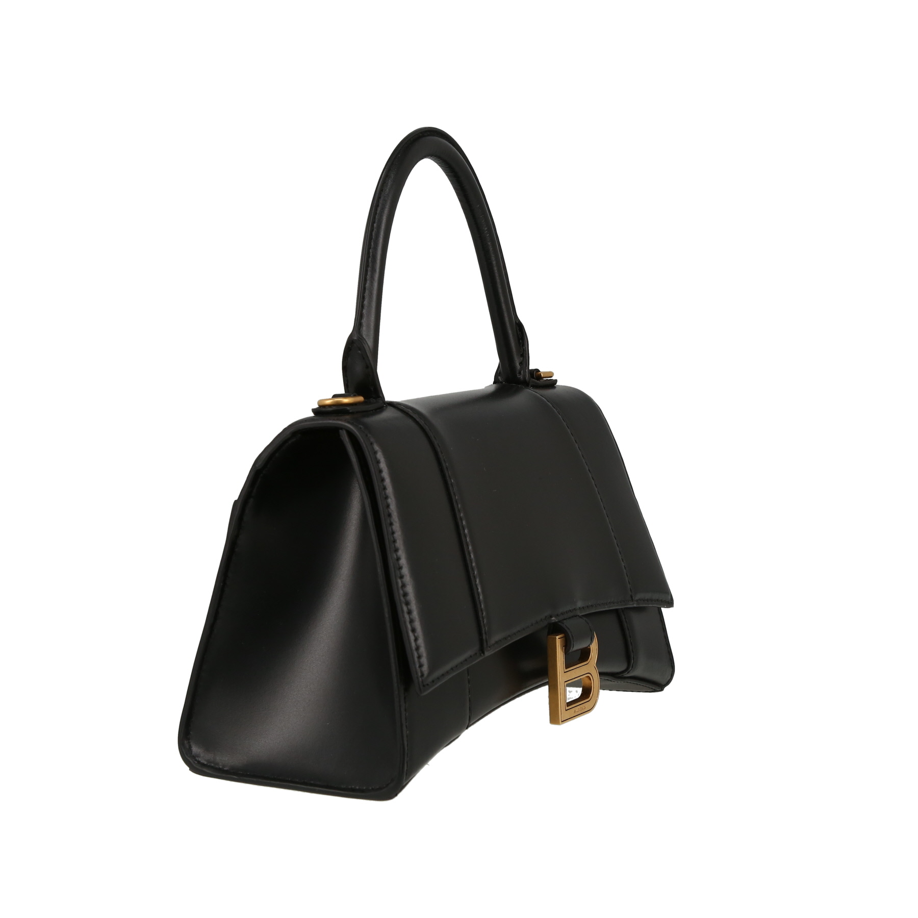 Bolso bandolera Balenciaga  Hourglass modelo pequeño  en cuero negro