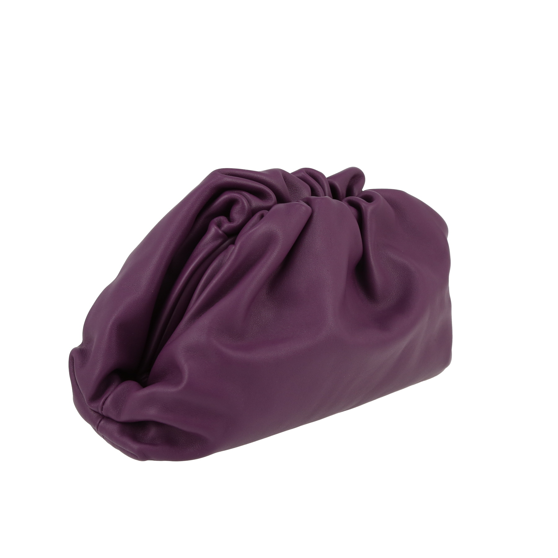 Bottega Veneta  Pouch handbag/clutch  in purple leather
