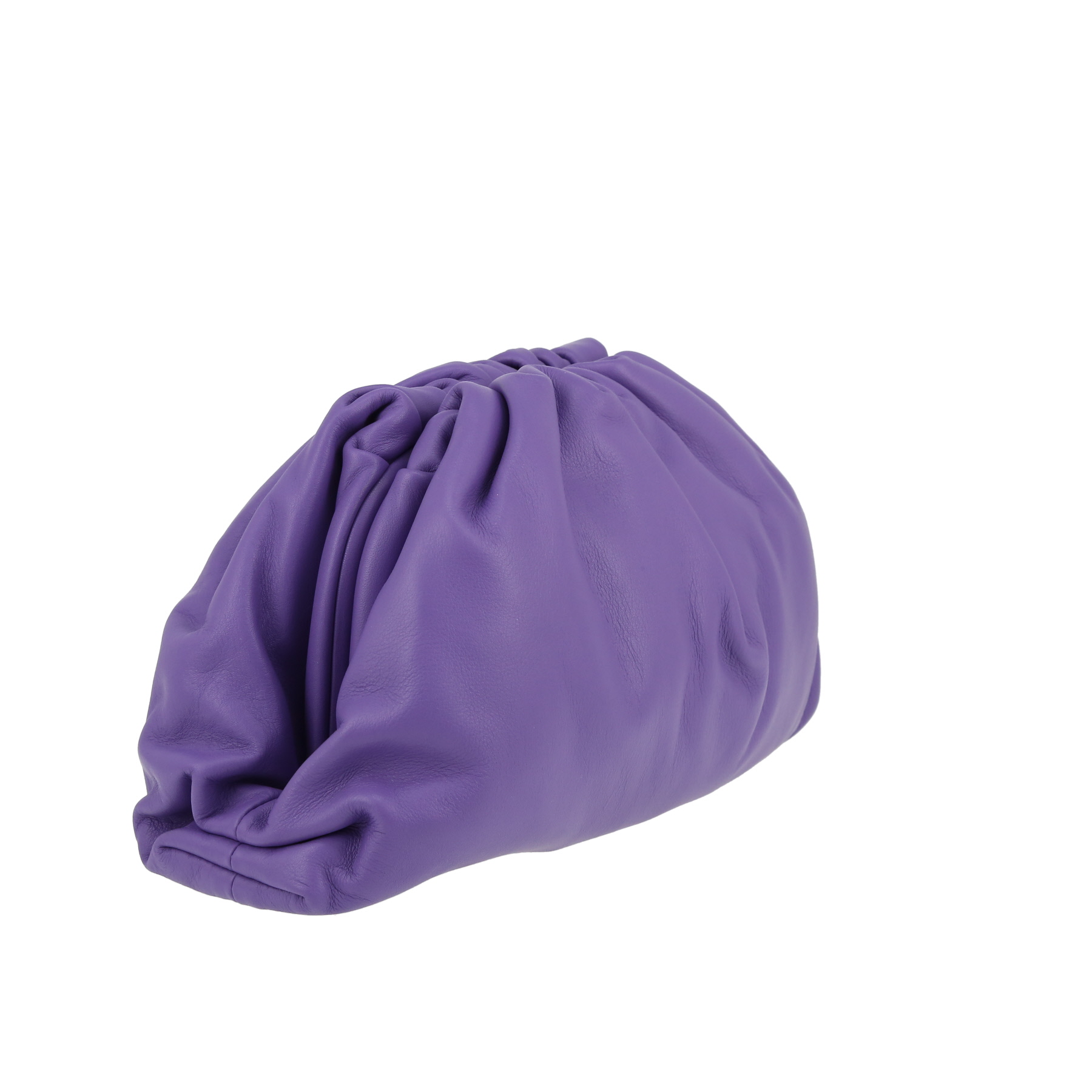 Bottega Veneta  Pouch handbag/clutch  in purple leather