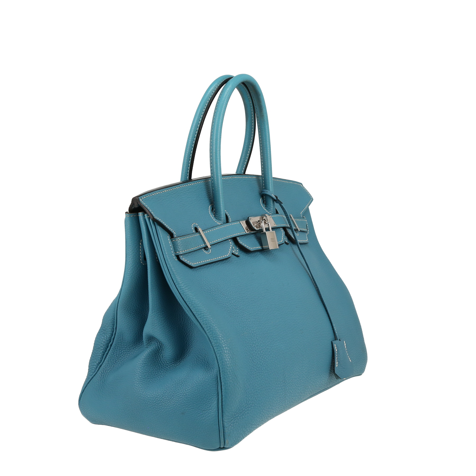Hermès  Birkin 35 cm handbag  in blue togo leather
