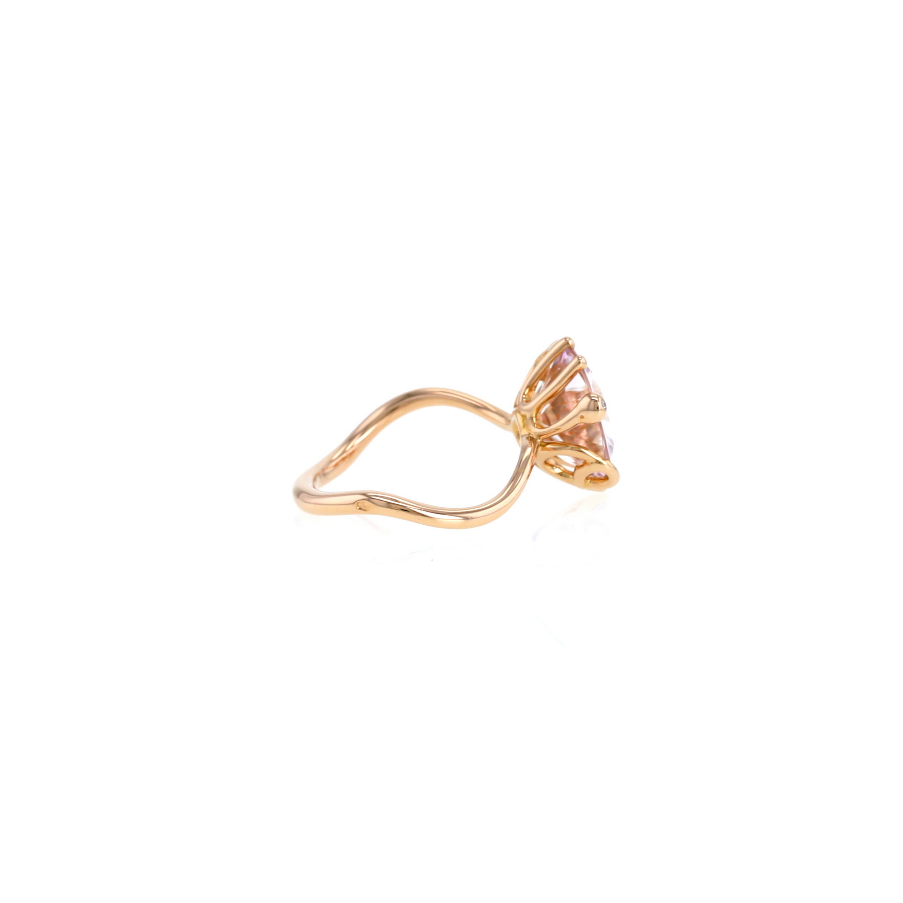 Bague Dior Oui en or rose et morganite